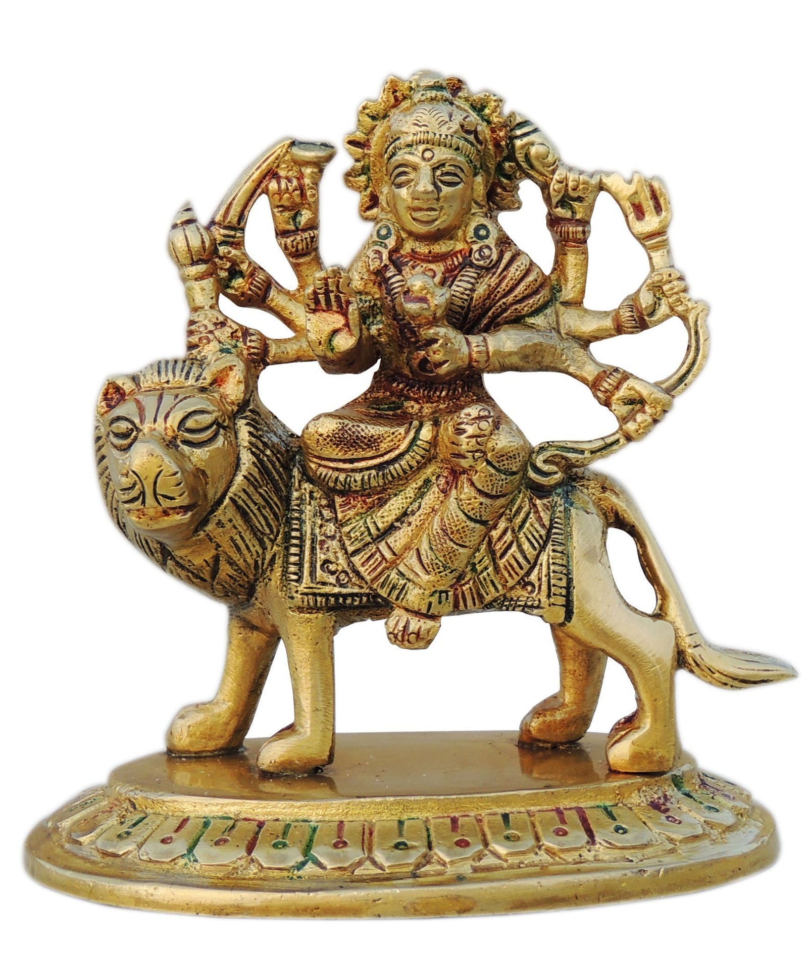 Brass Durga — 4"