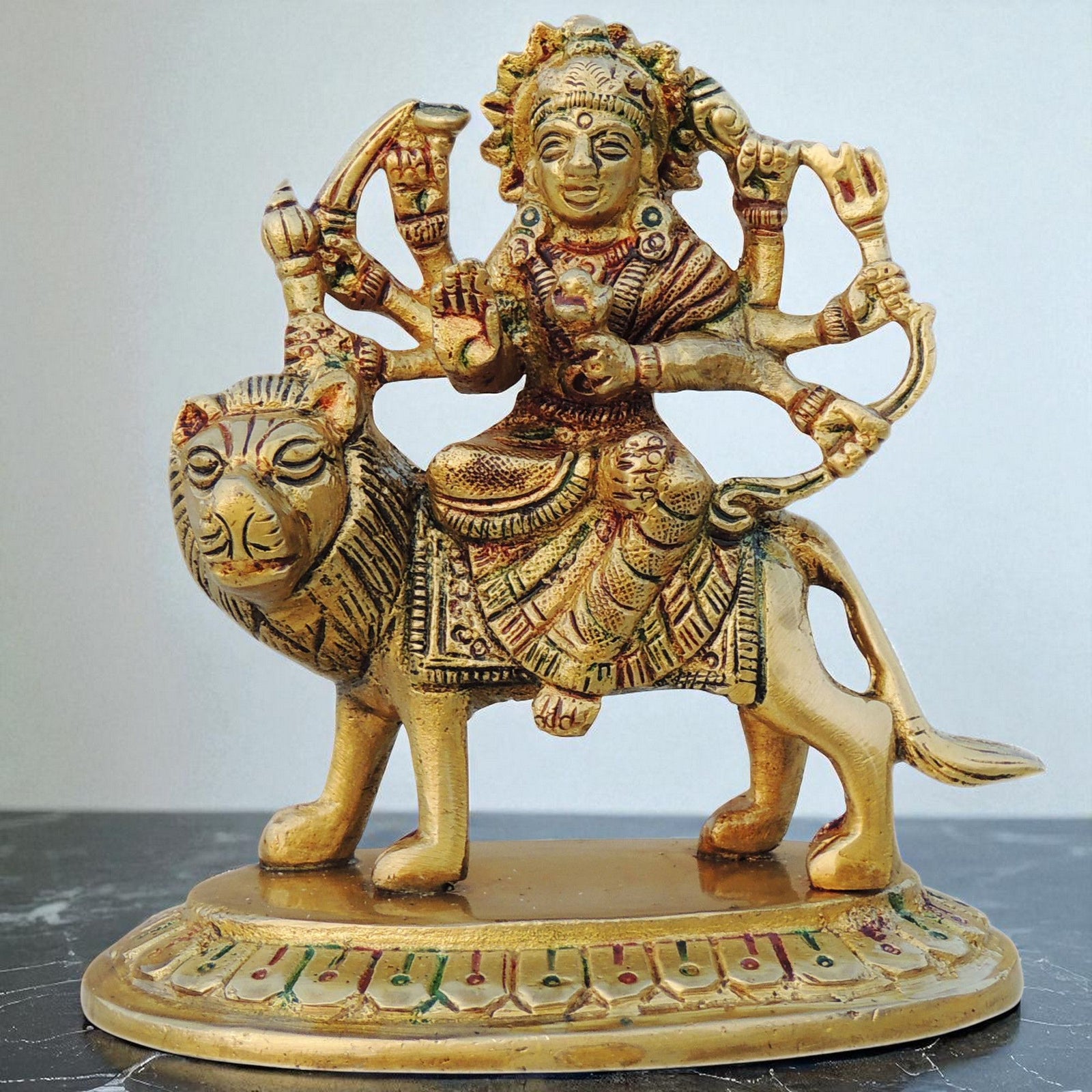 Brass Durga — 4"