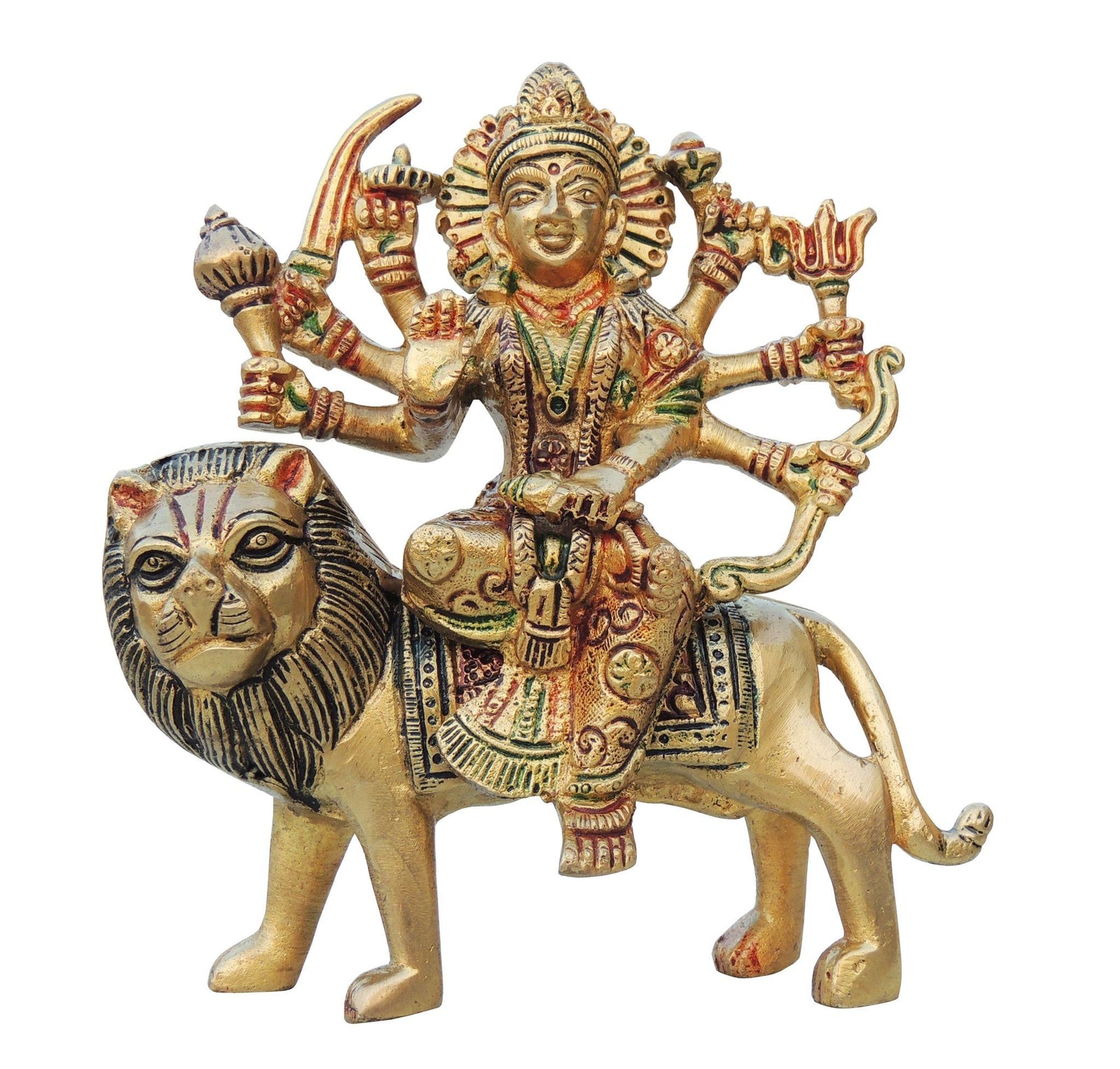 Brass Durga — 5.2"