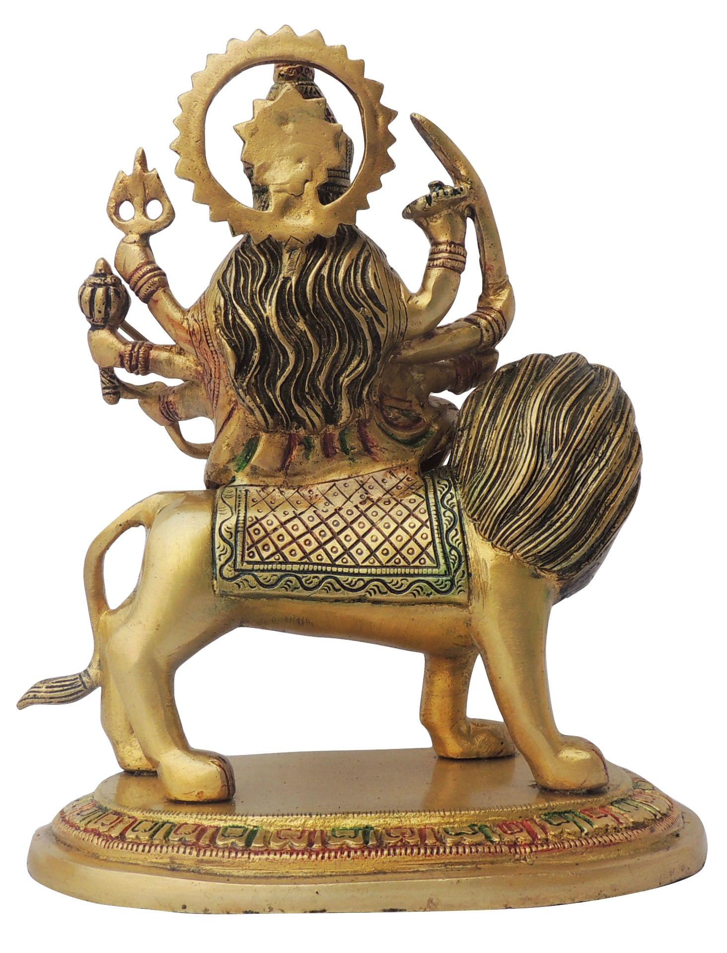 Brass Durga — 9.2"