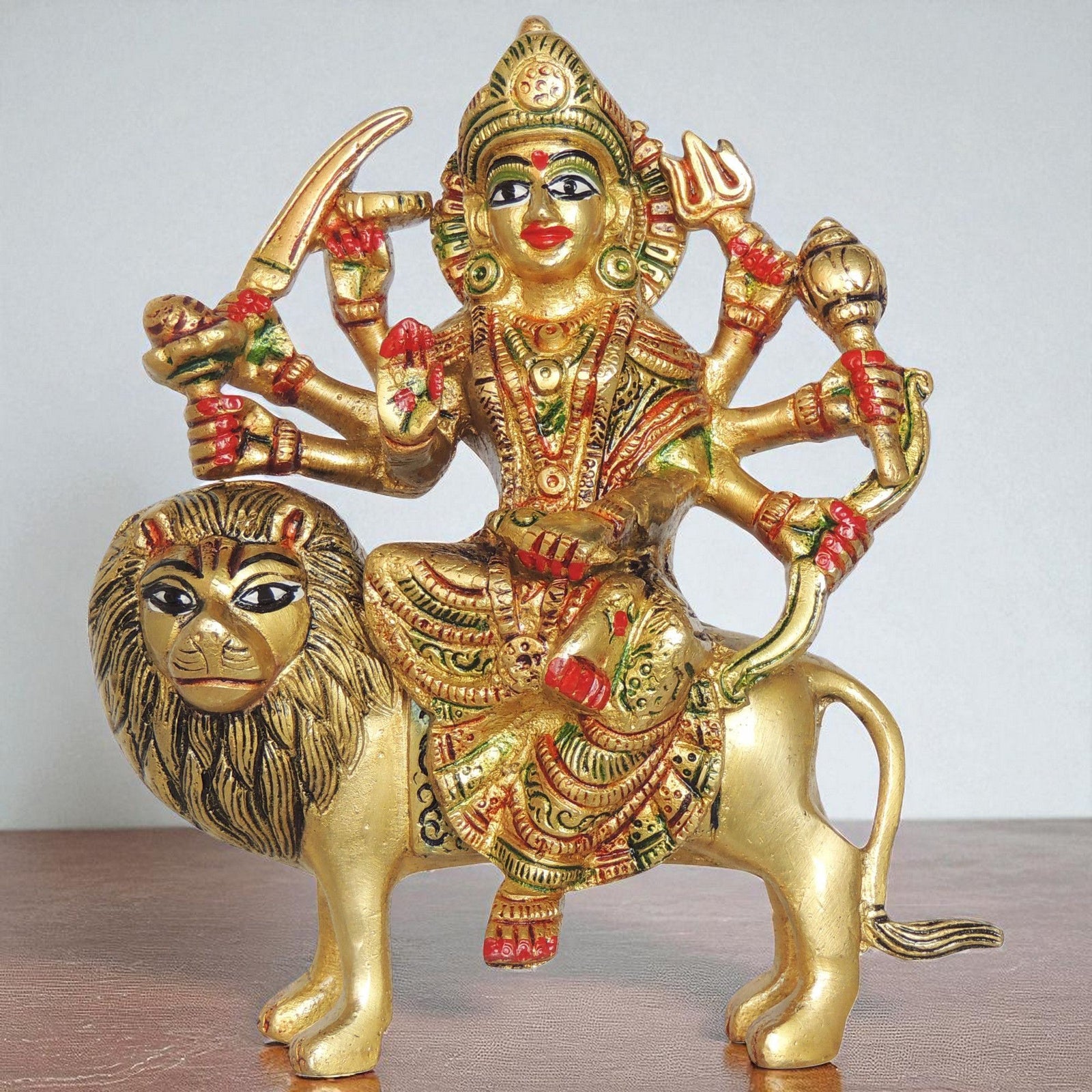 Brass Durga — 6.5"