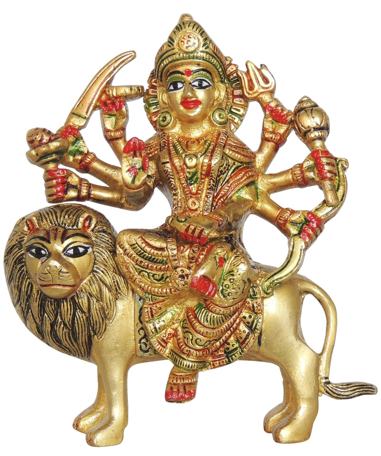 Brass Durga — 6.5"