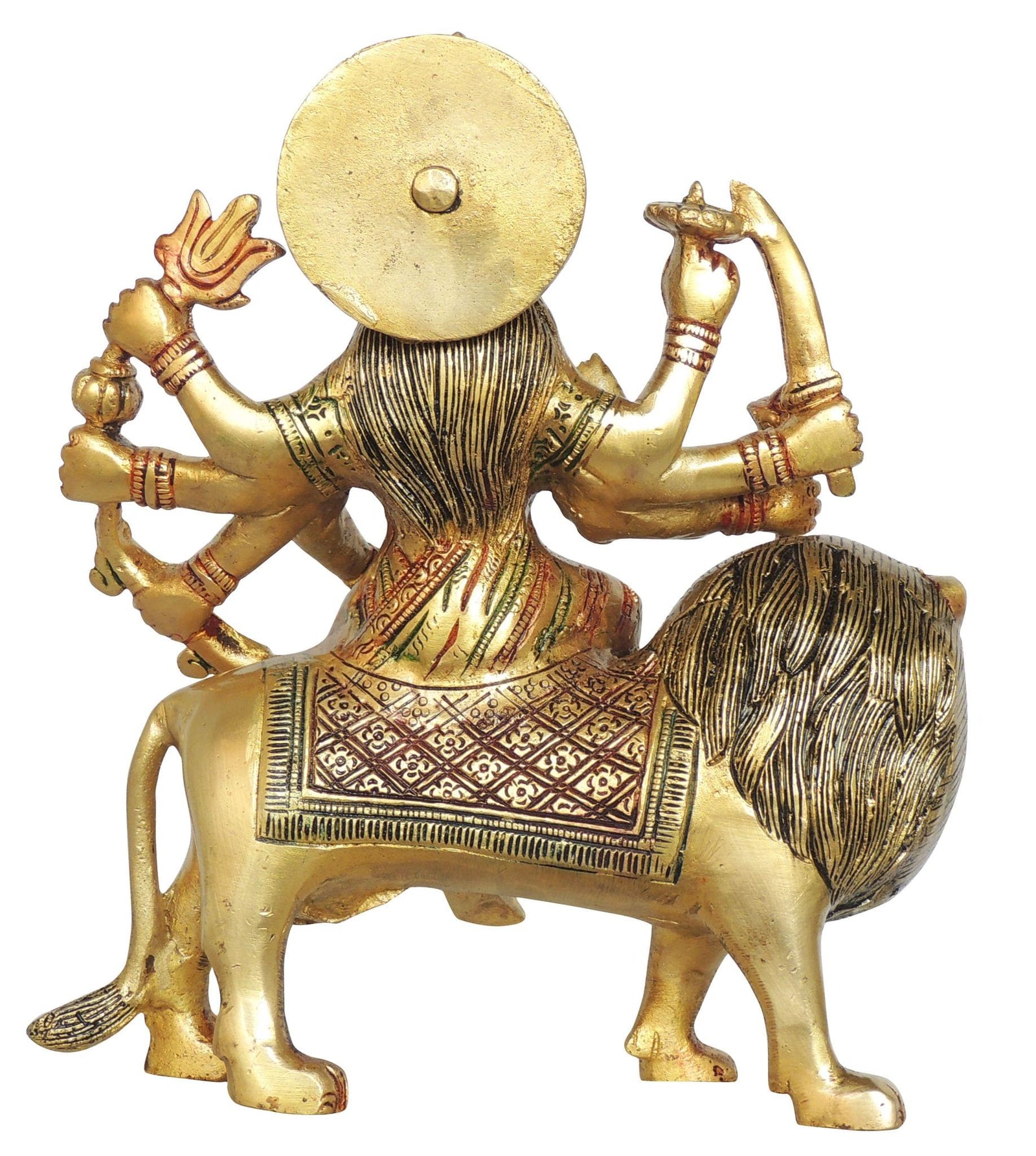 Brass Durga — 9"