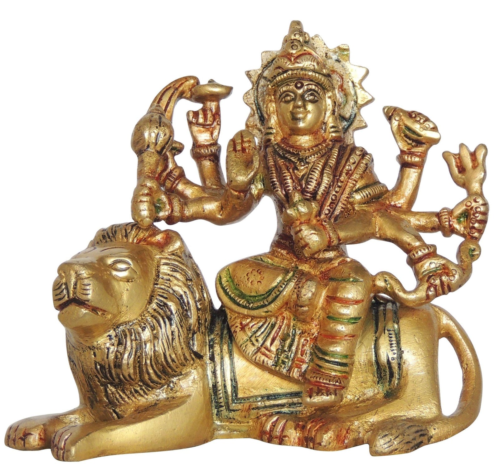 Brass Durga — 3.5"