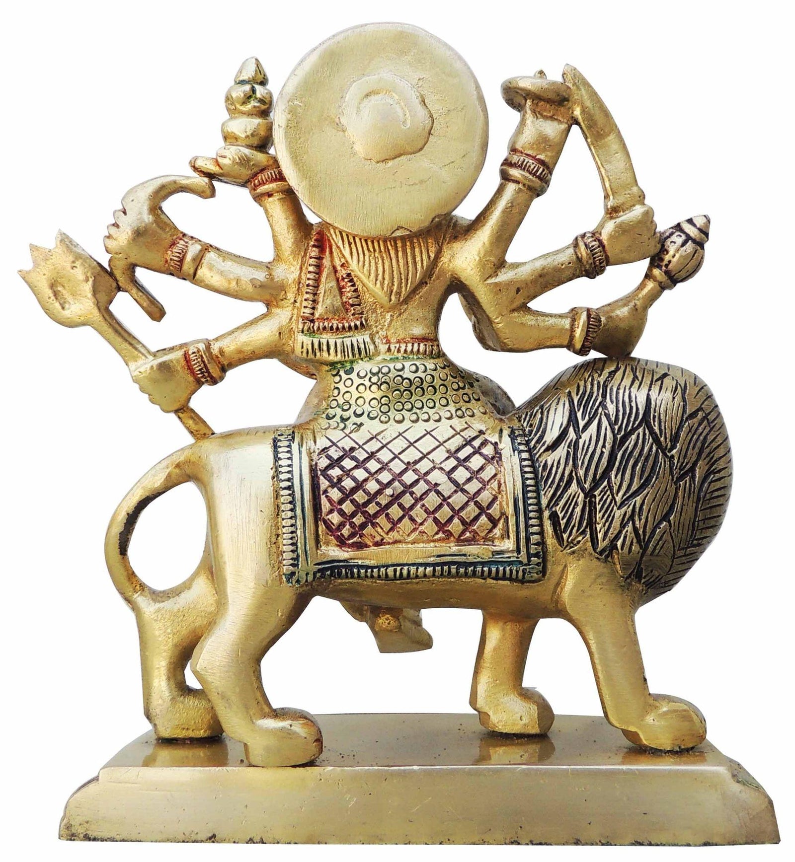 Brass Durga, Sitting