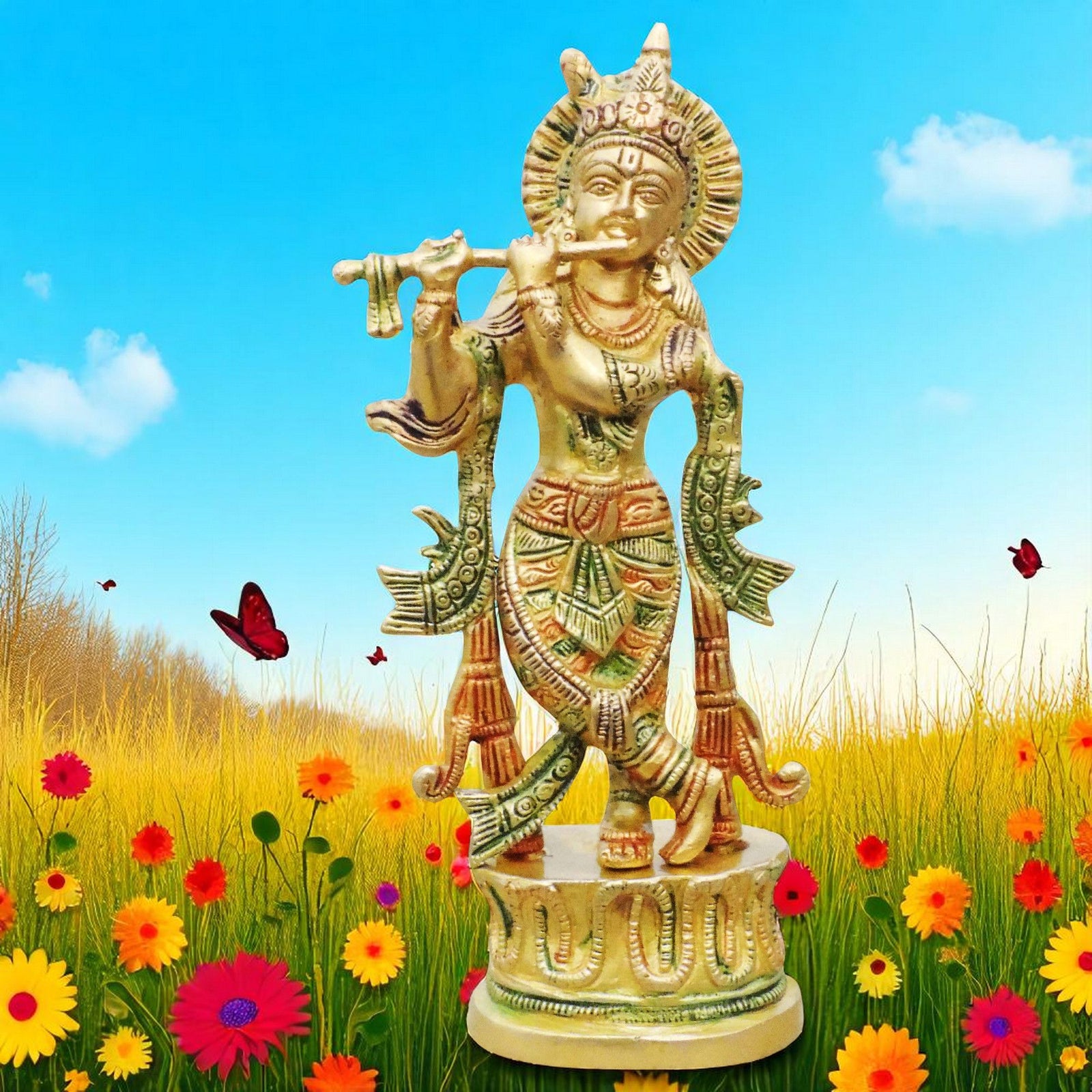 Brass Krishna