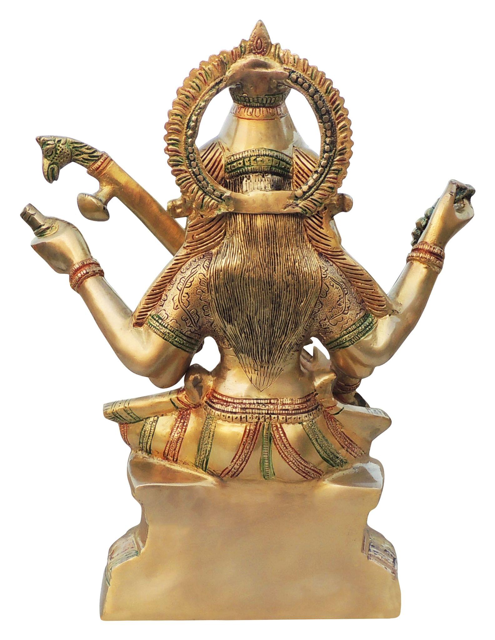 Brass Saraswati — 17.5"