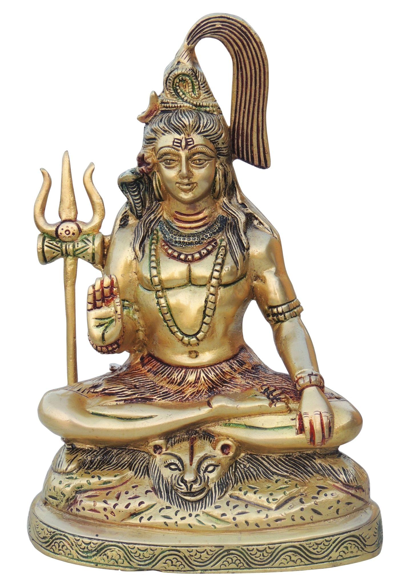 Brass Shiva — 9"