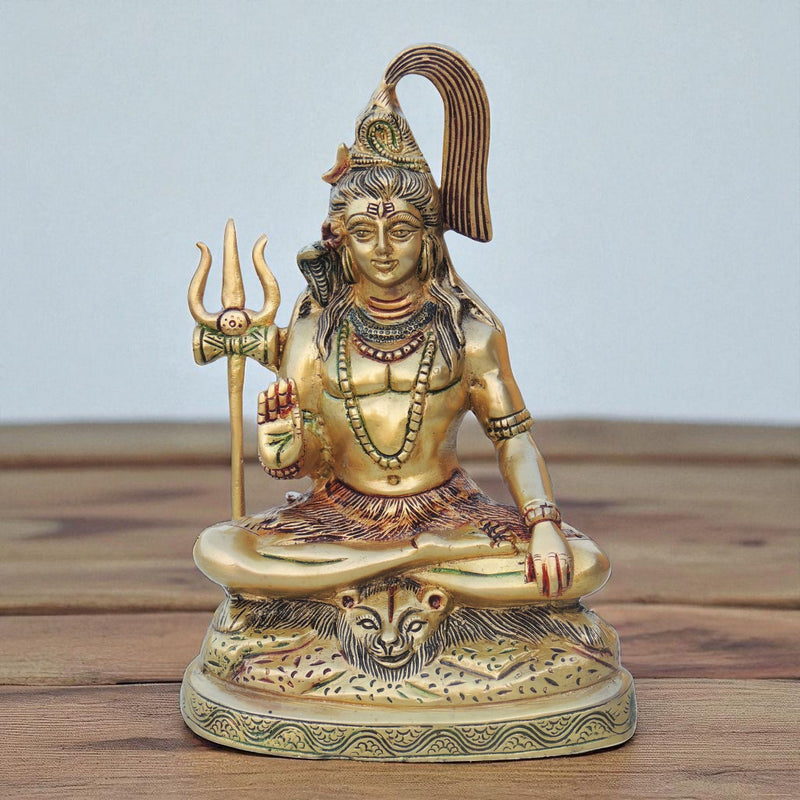 Brass Shiva — 9"