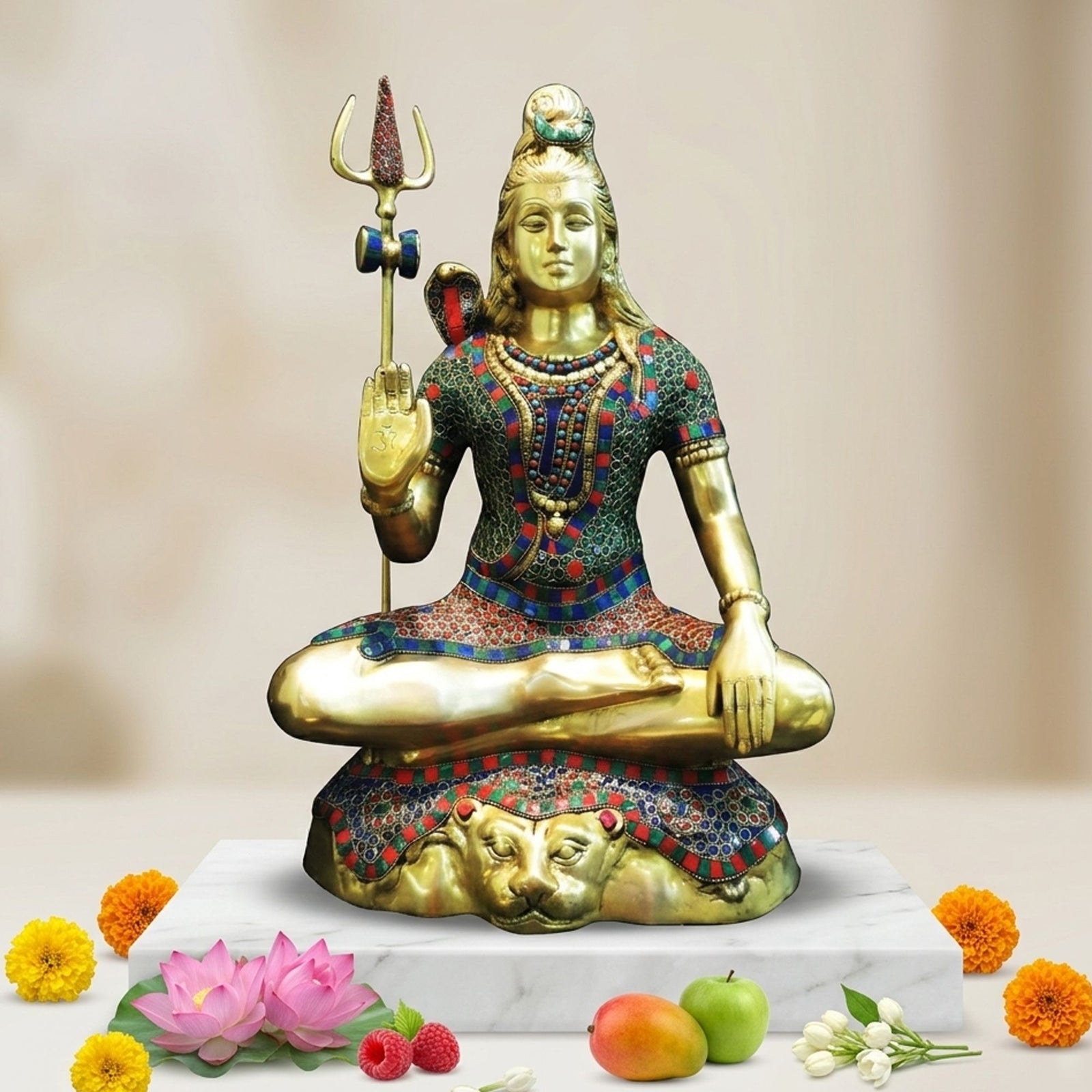 Brass Shiva — 21"
