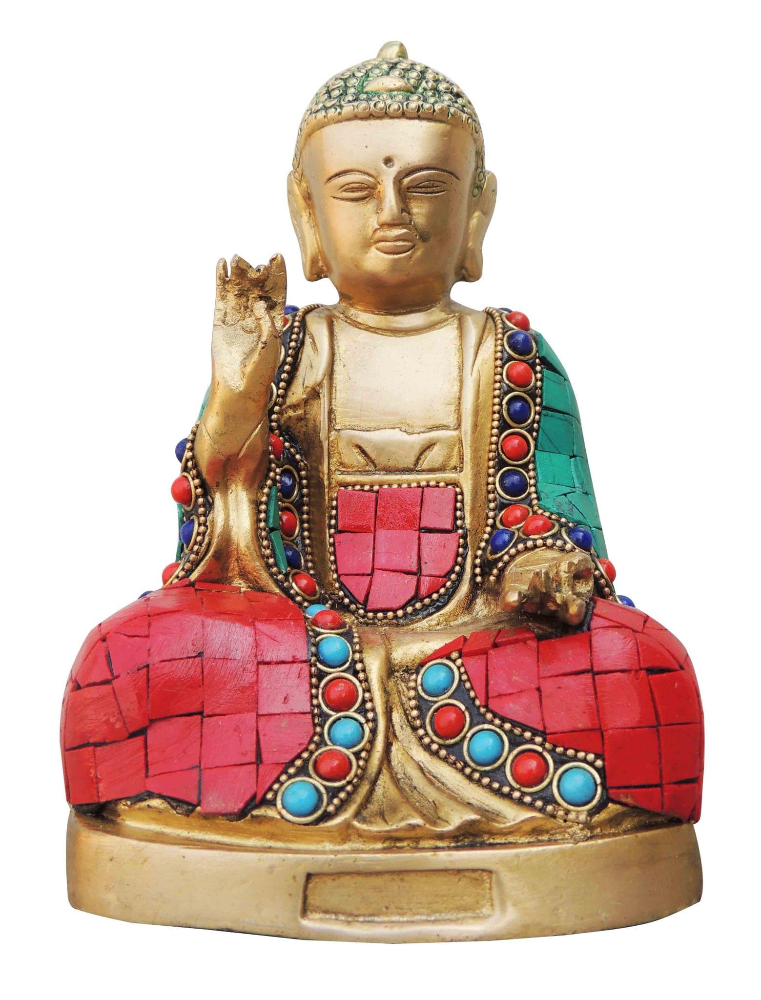 Brass Buddha — 7.2"