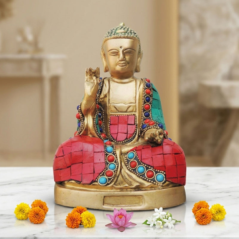 Brass Buddha — 7.2"