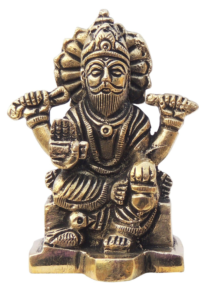 Brass Vishwakarma — 3"