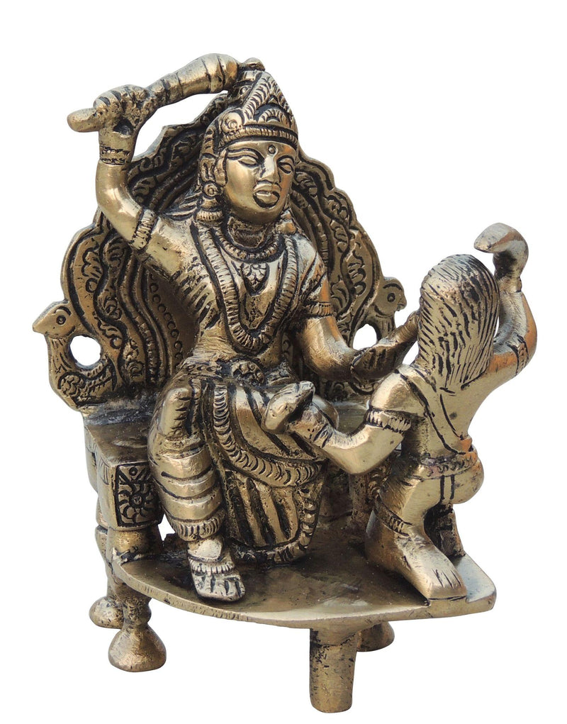 Brass Baglamukhi — 5"
