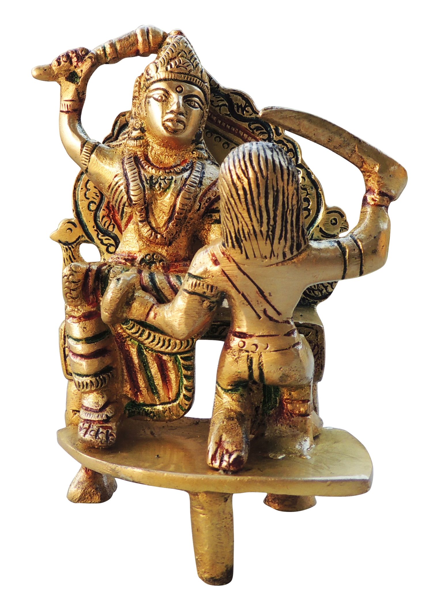 Brass Baglamukhi — 4.6"