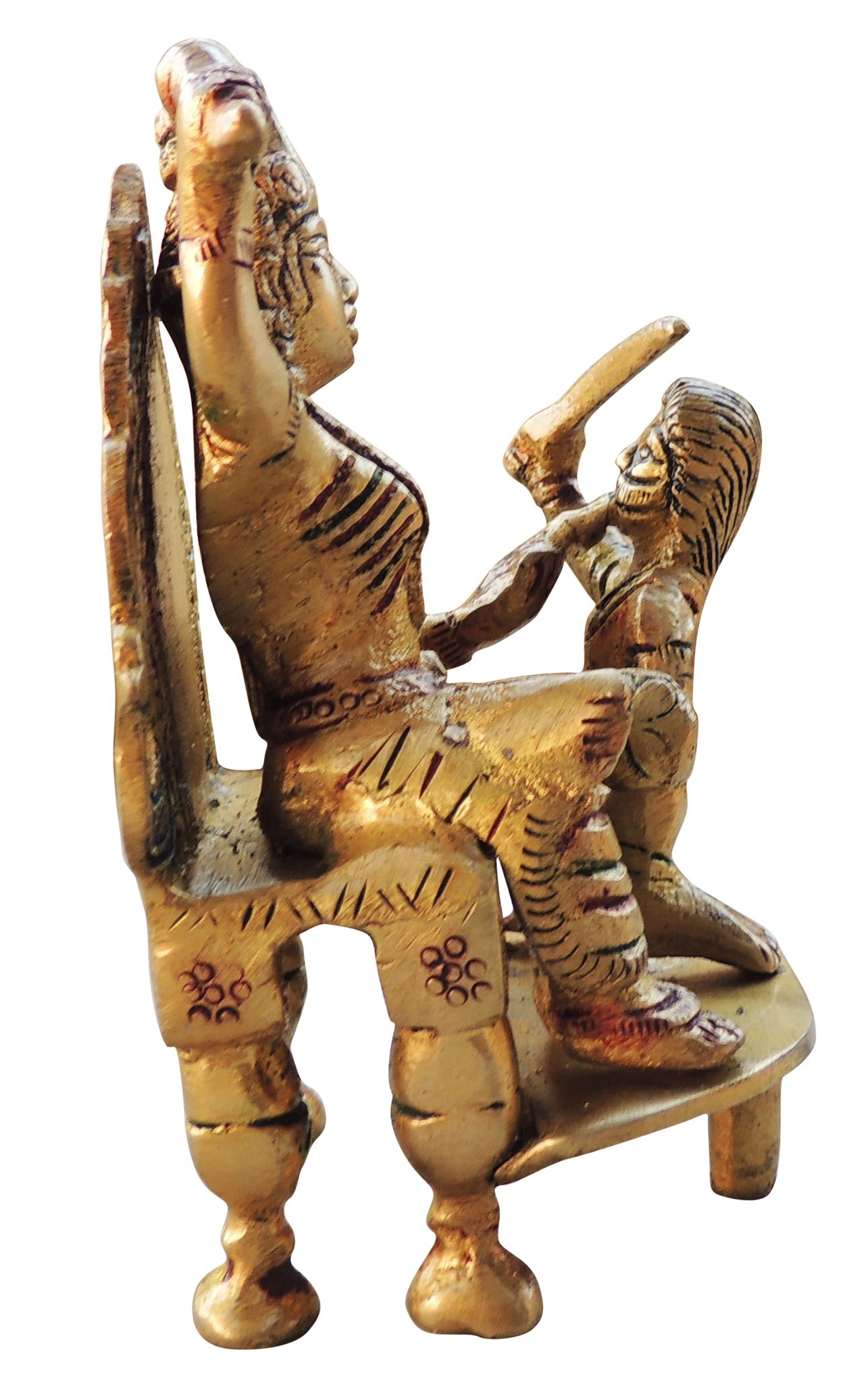 Brass Baglamukhi — 4.6"