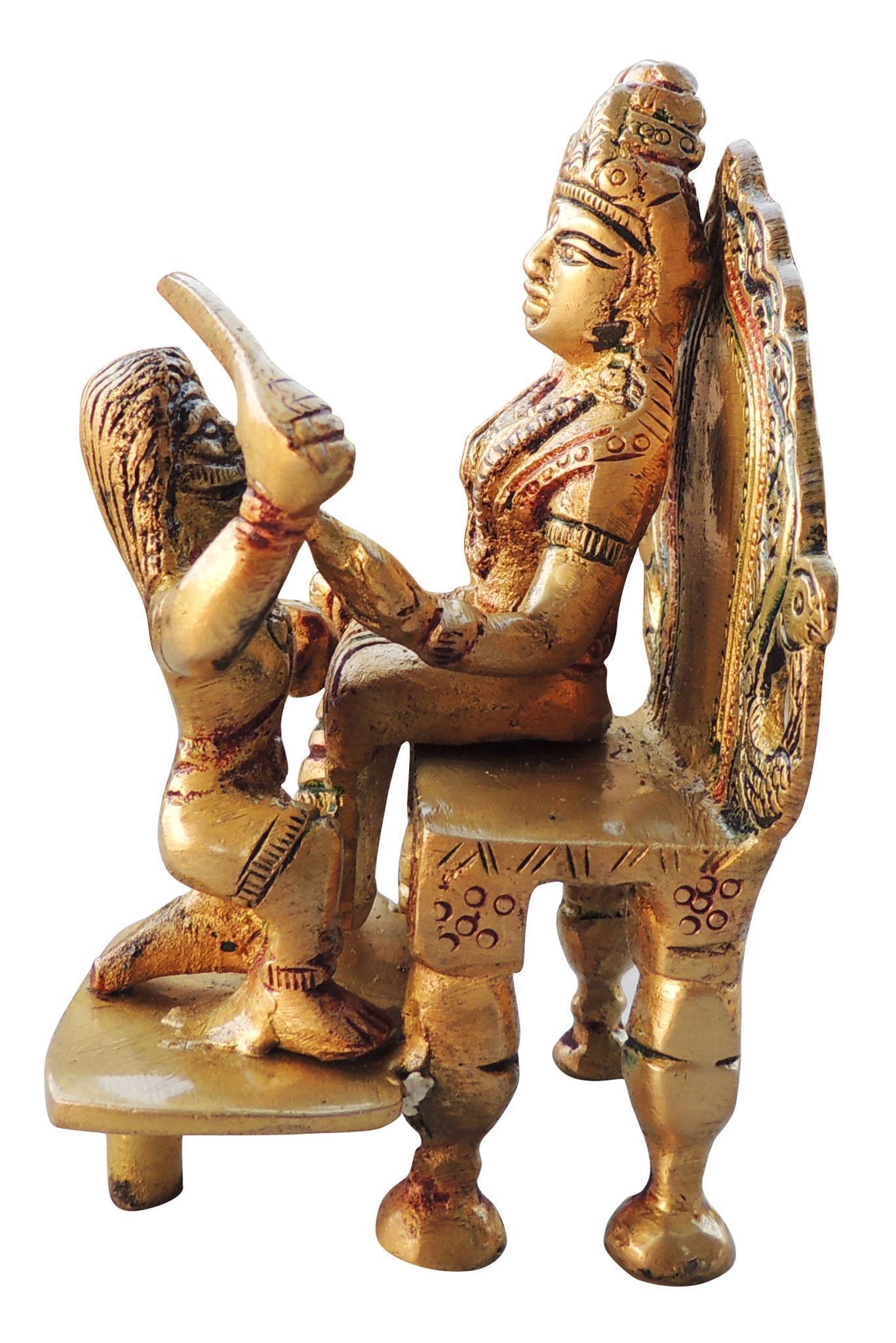 Brass Baglamukhi — 4.6"