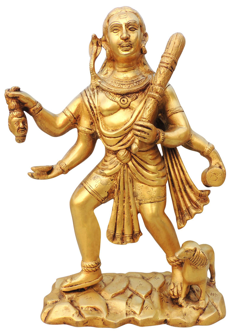 Brass Bhairav Baba — 15"