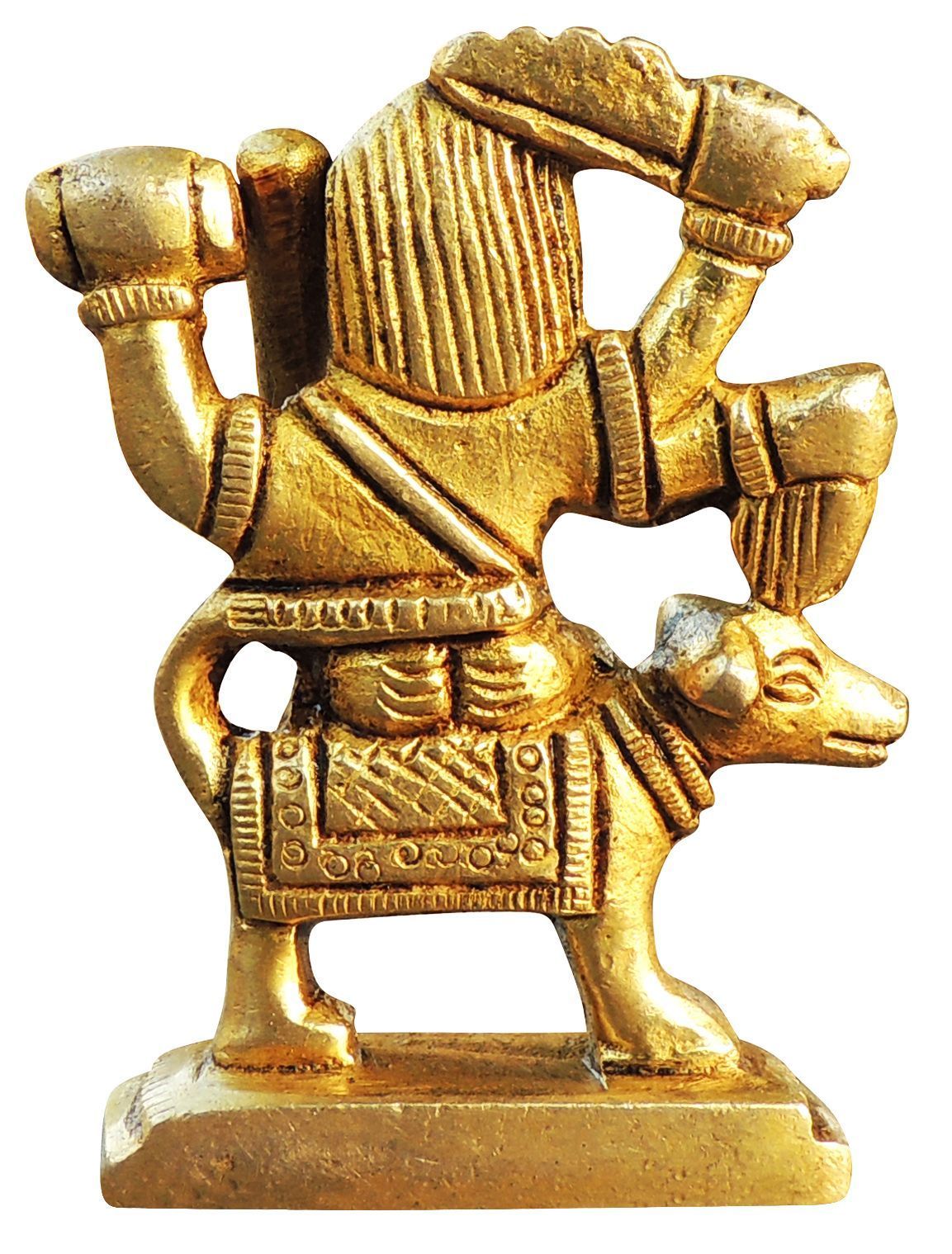 Brass Bhairav Baba — 2.7"