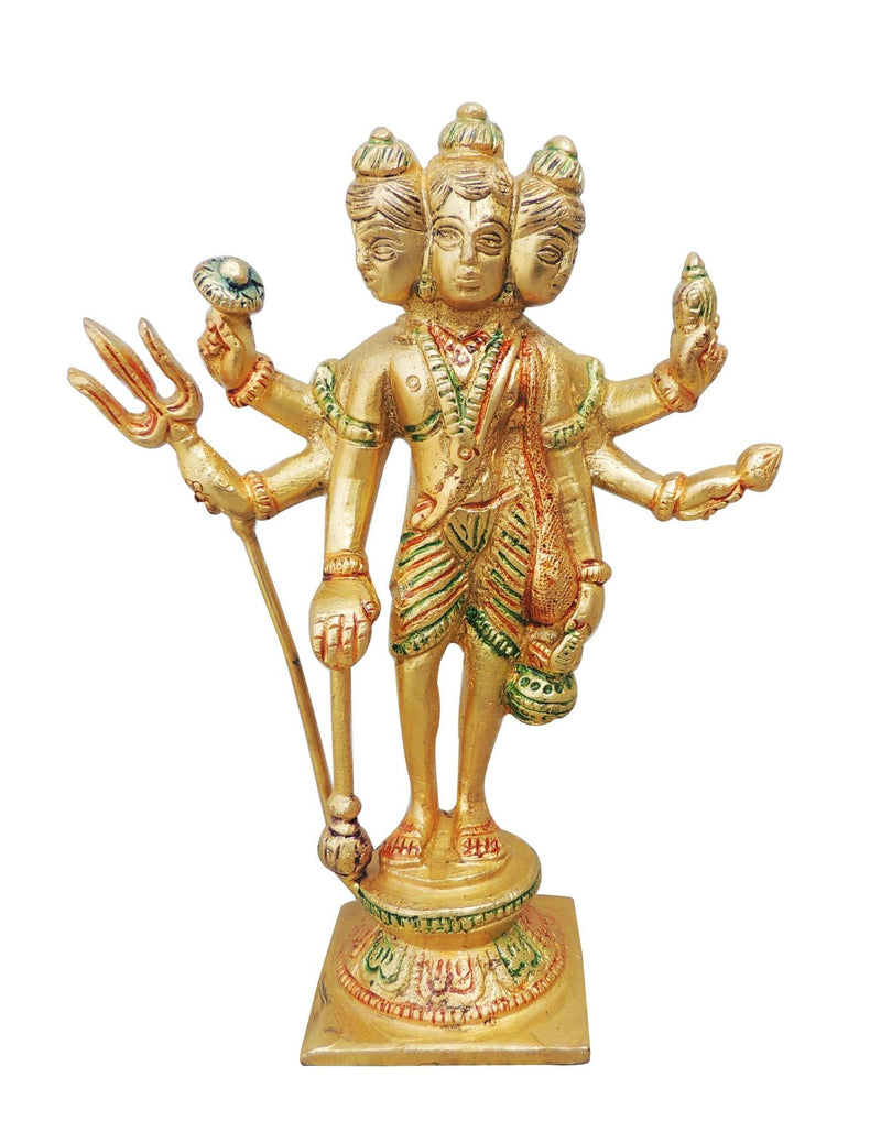 Brass Dattatreya — 6.7"