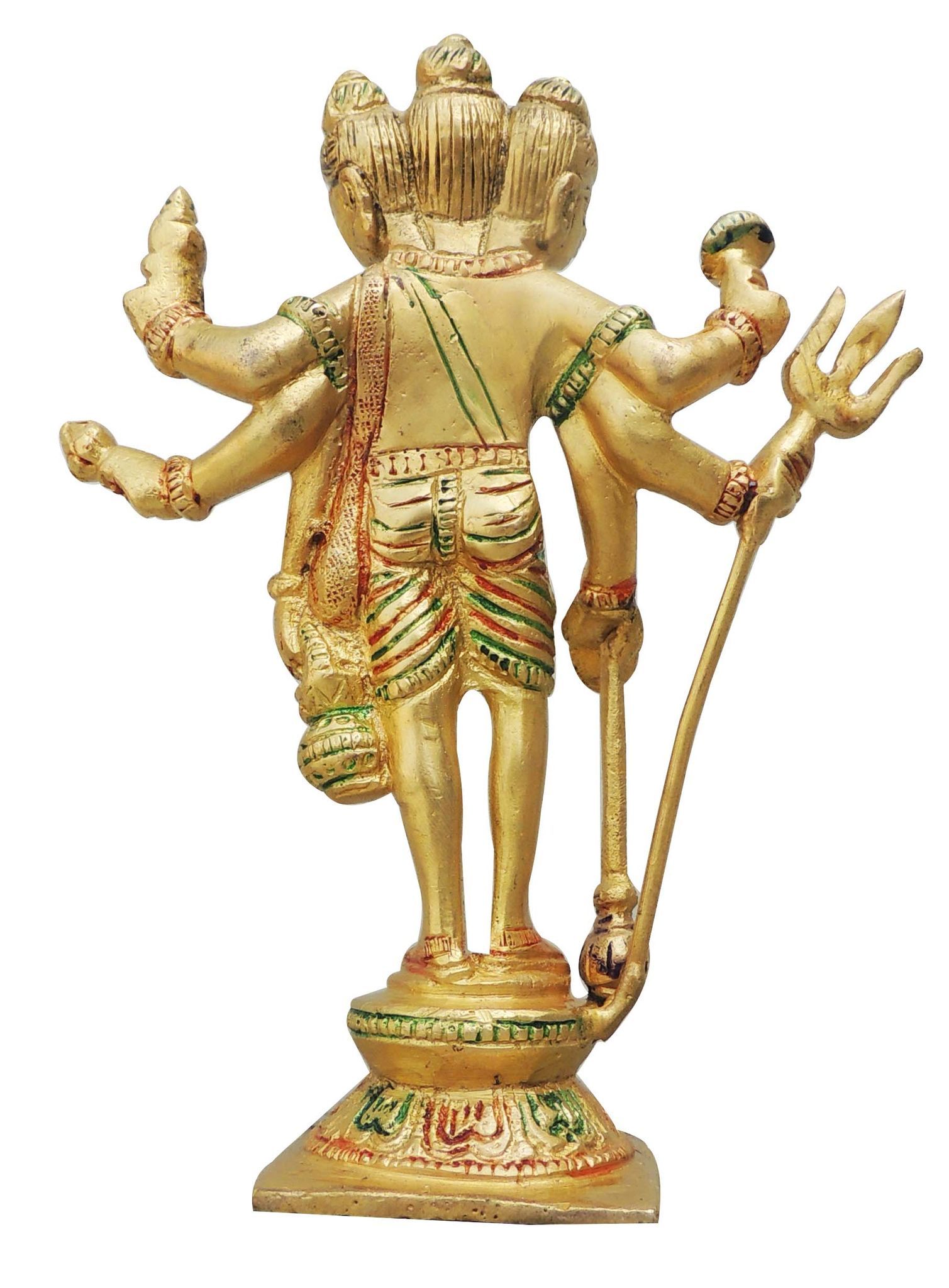 Brass Dattatreya — 6.7"
