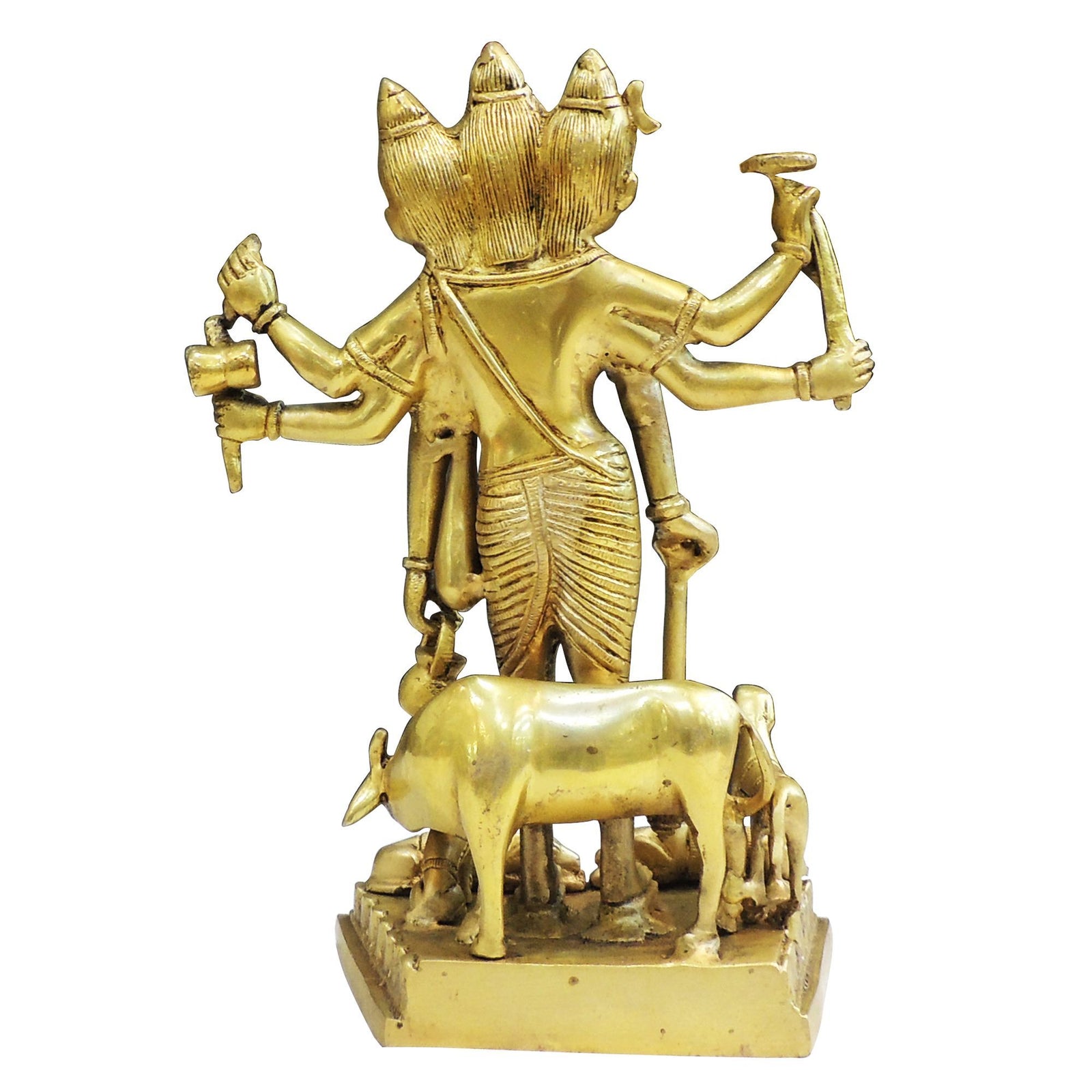 Brass Dattatreya — 12"