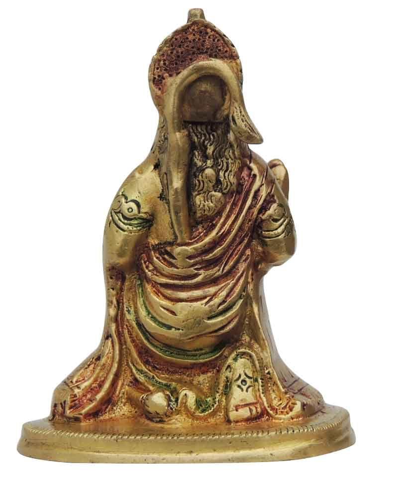 Brass Hanuman, Sitting — 5"