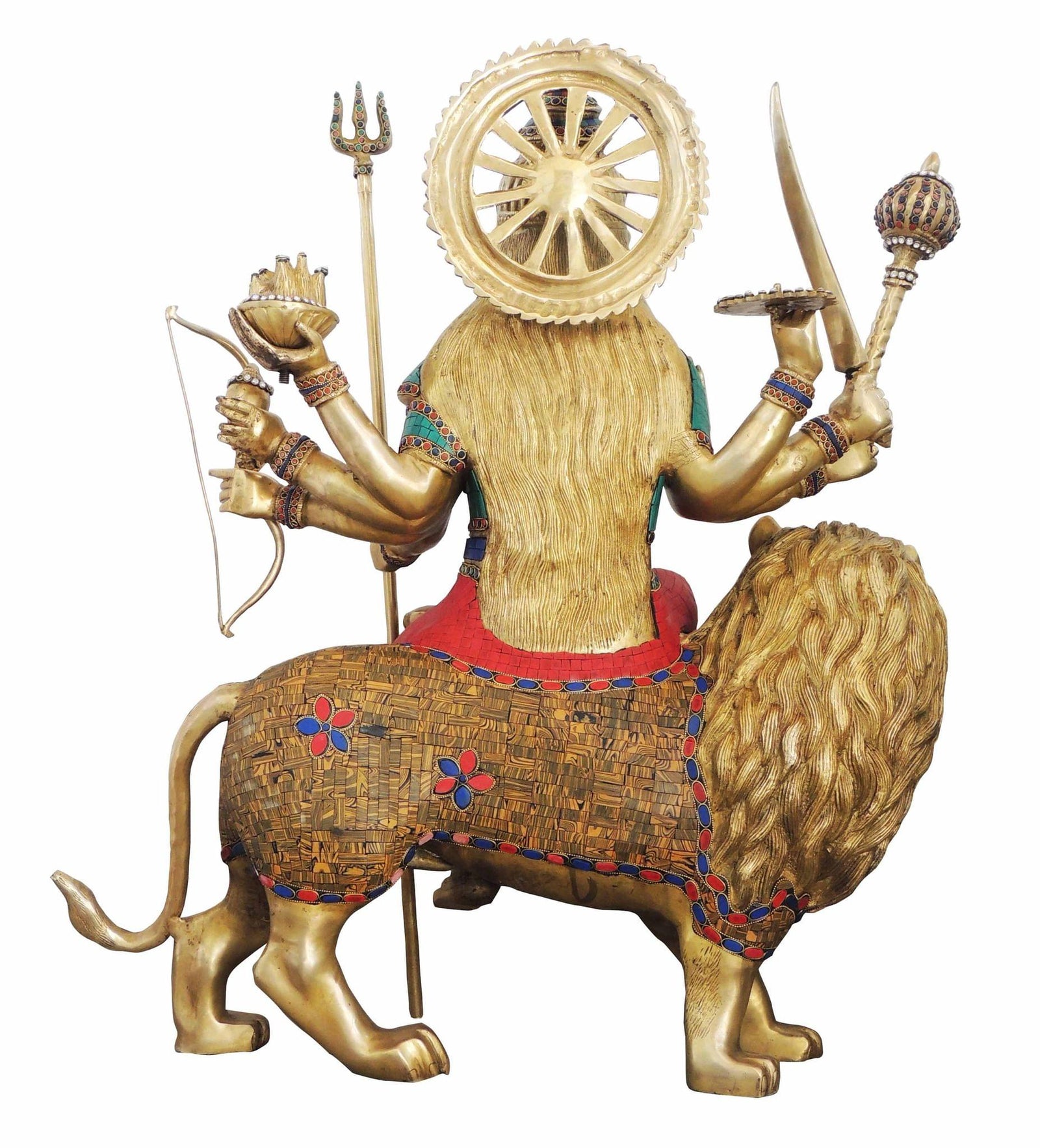 Brass Durga, Sitting