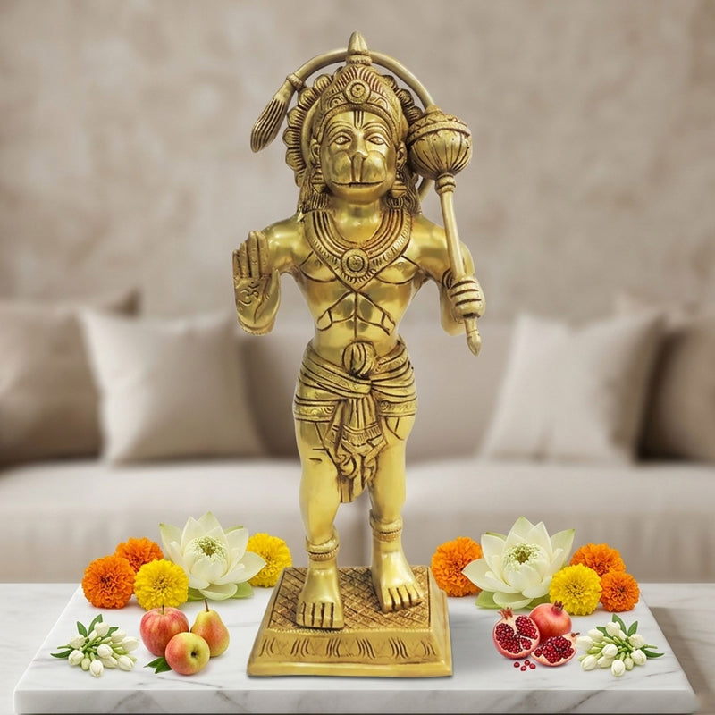 Brass Hanuman — 15.2"