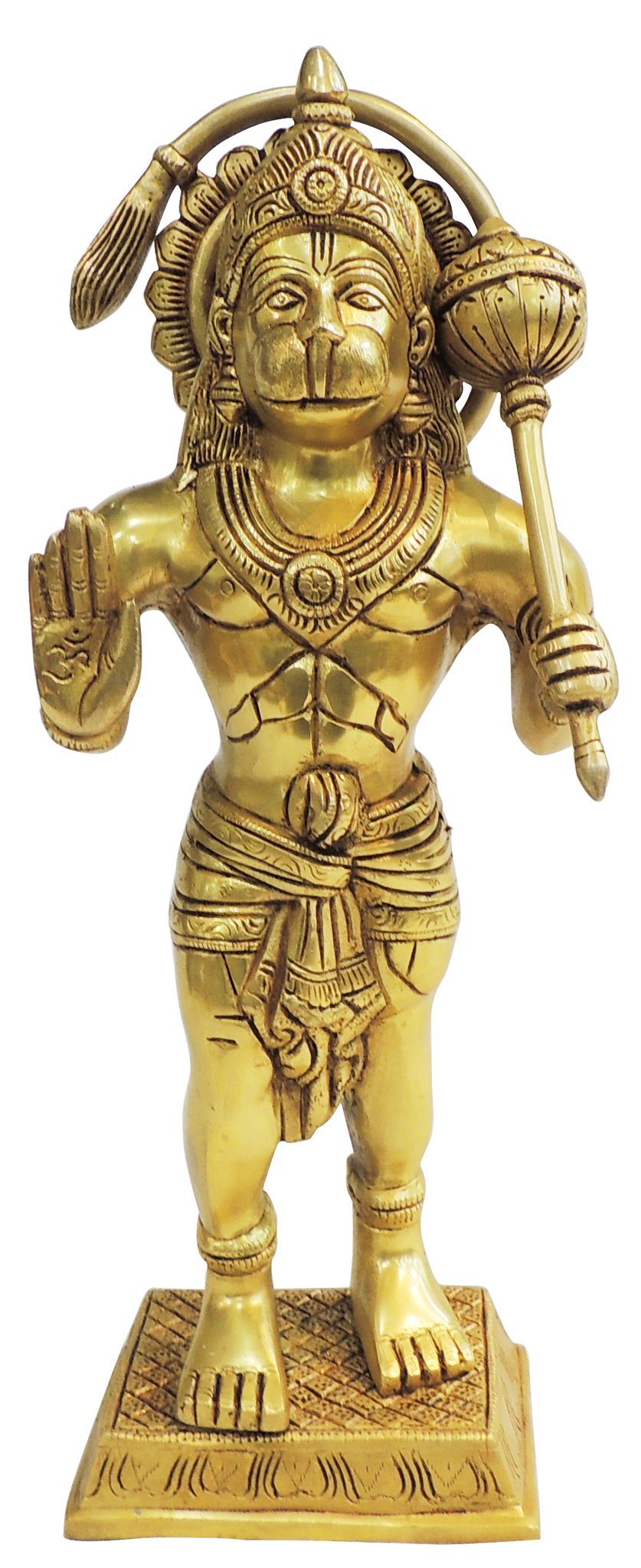 Brass Hanuman — 15.2"