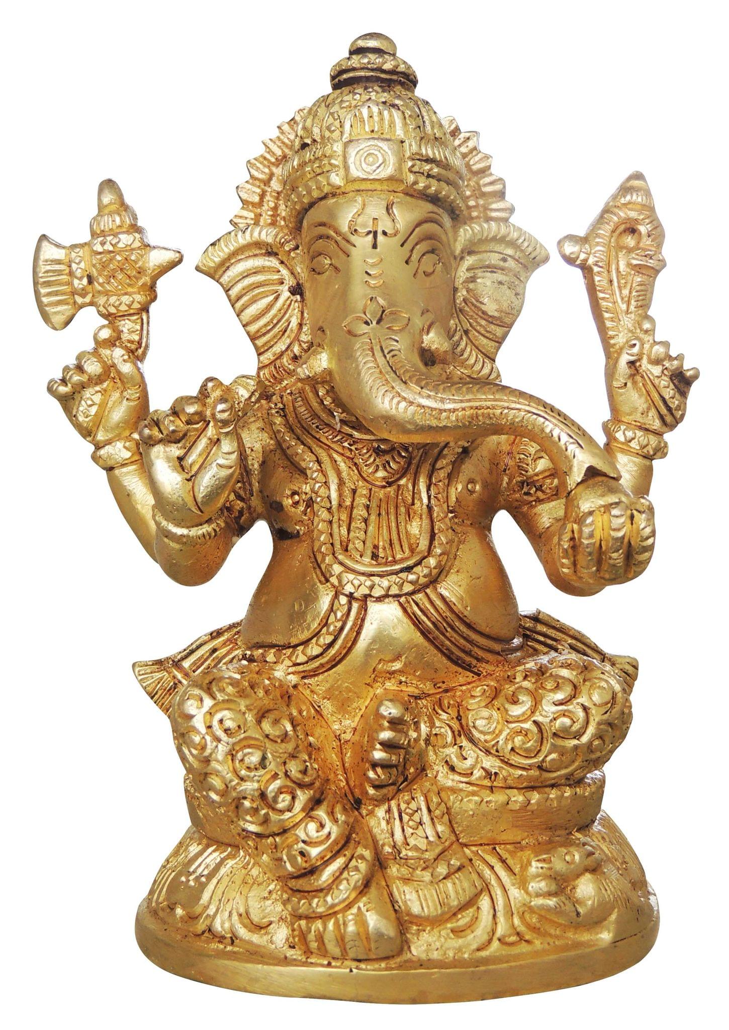 Brass Ganesh — 4.5"