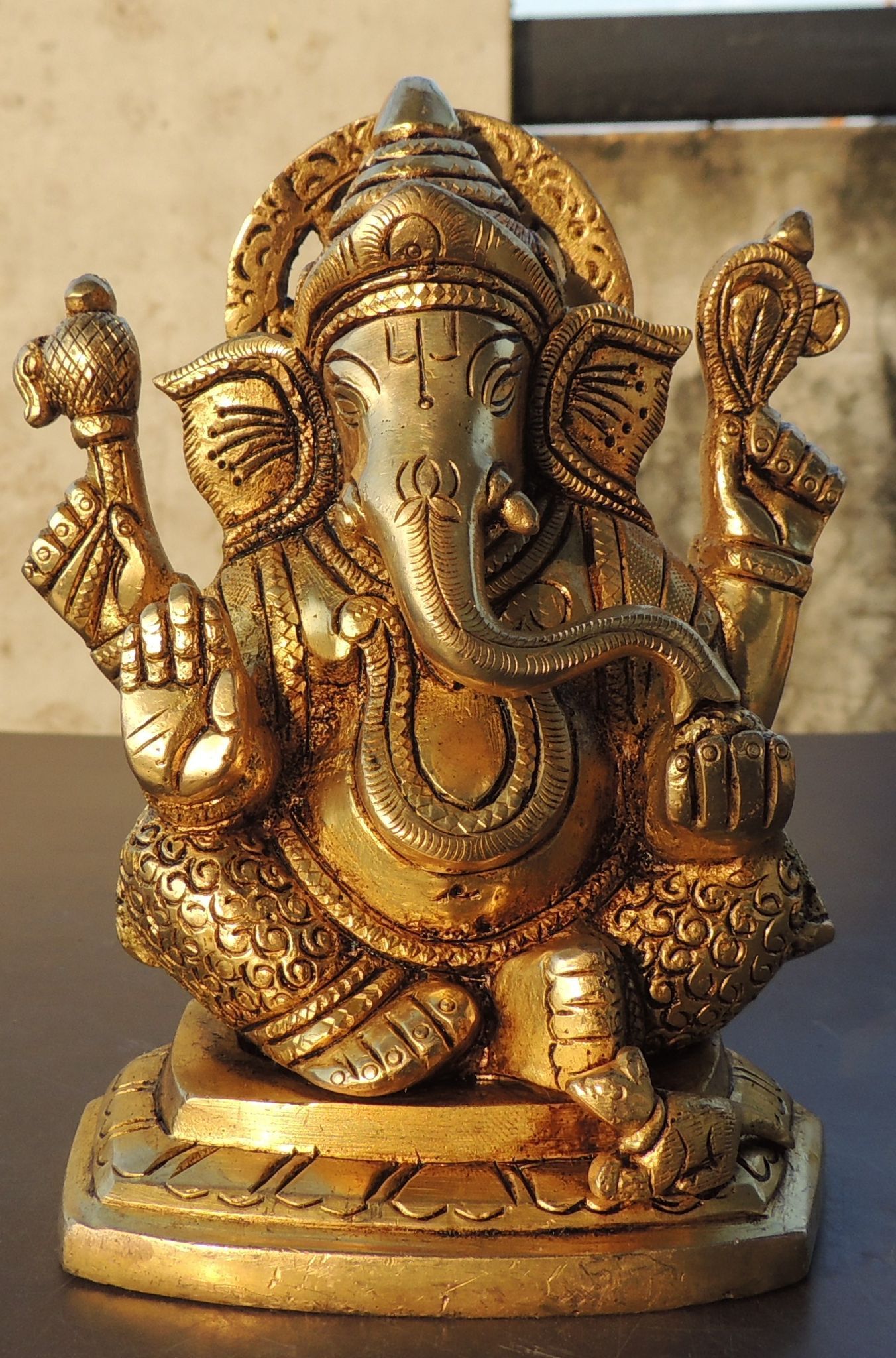 Brass Ganesh — 5.5"