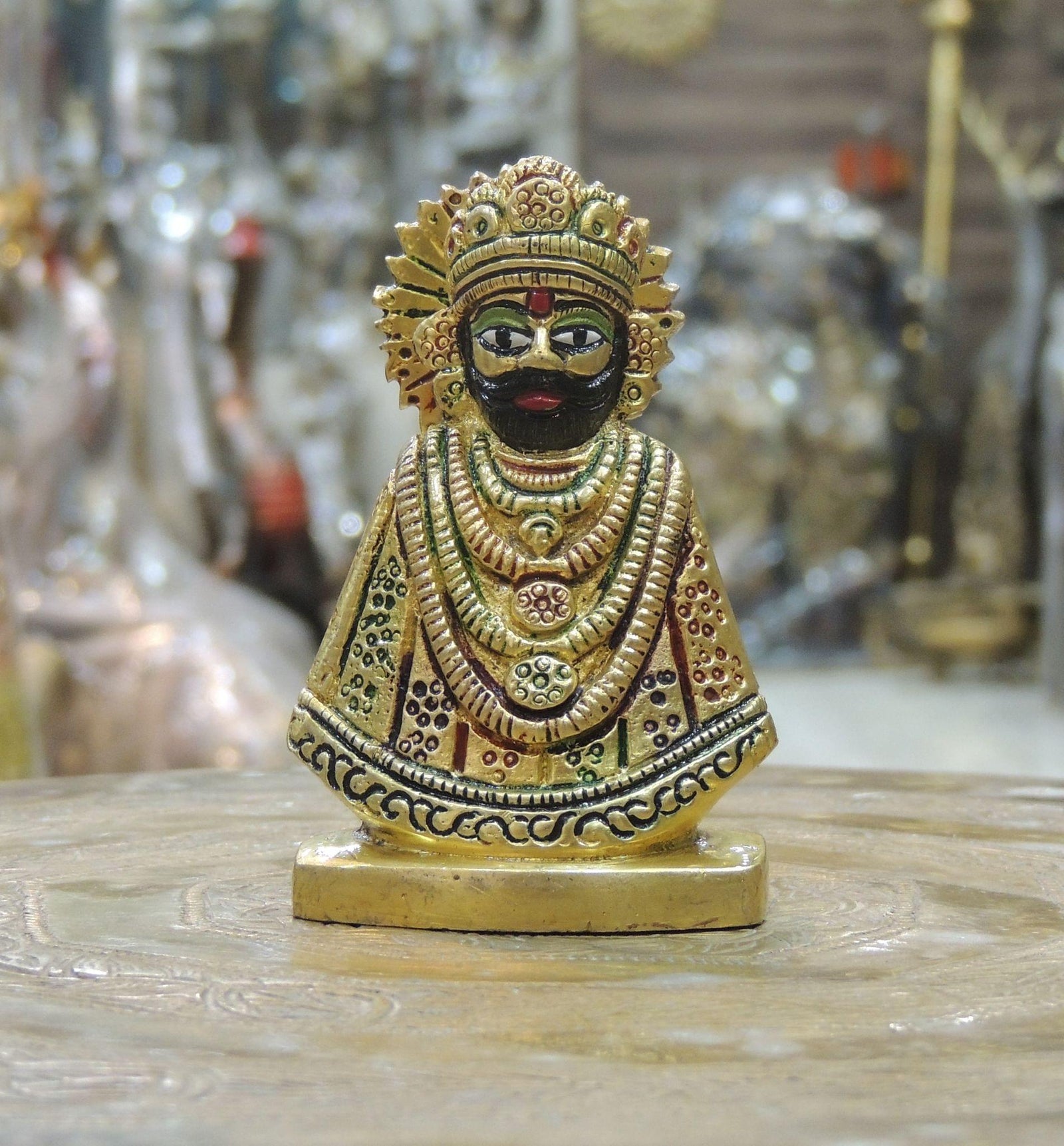 Brass Khatu Shyam — 3.5"