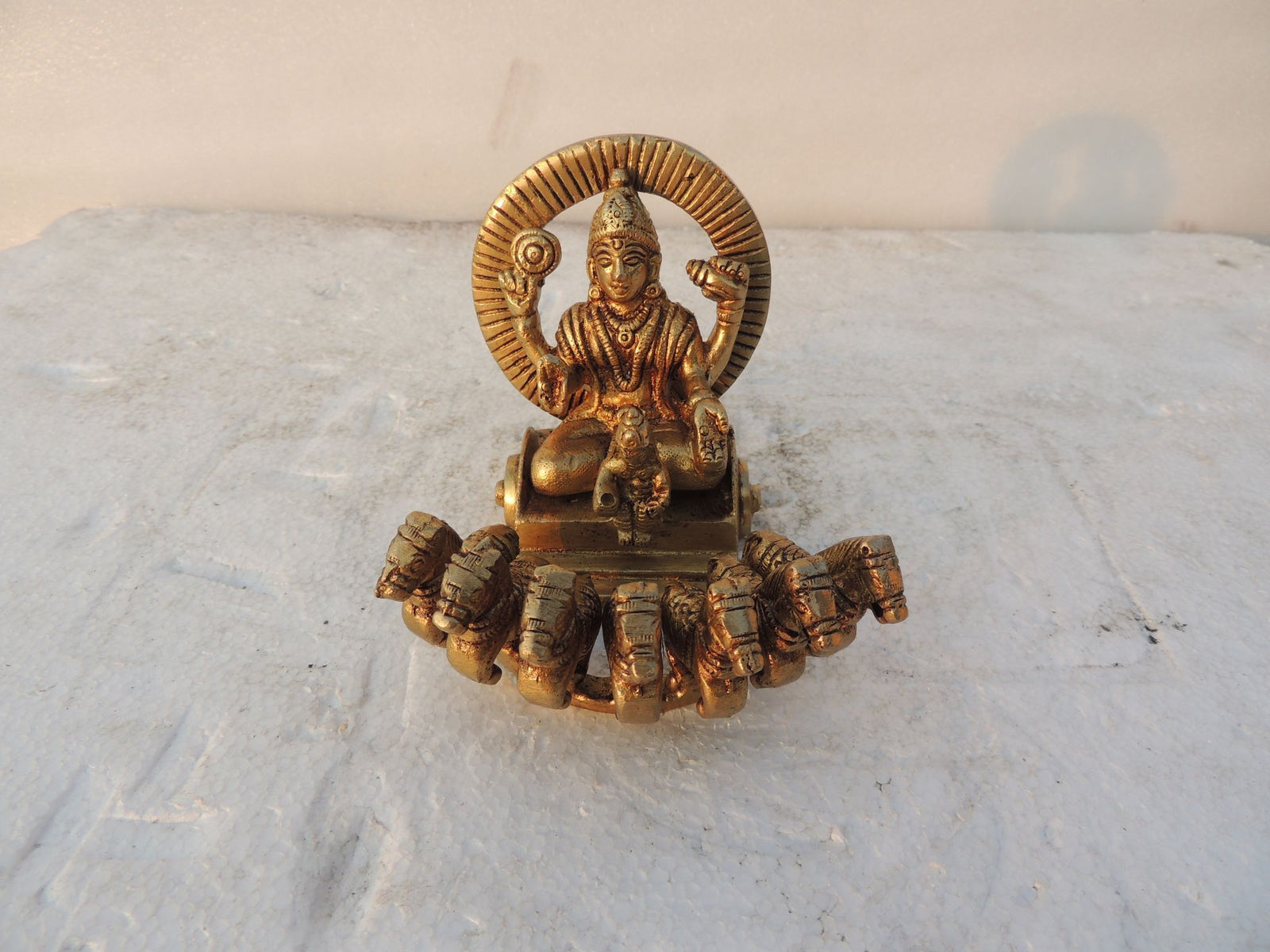 Brass Surya Rath — 4"
