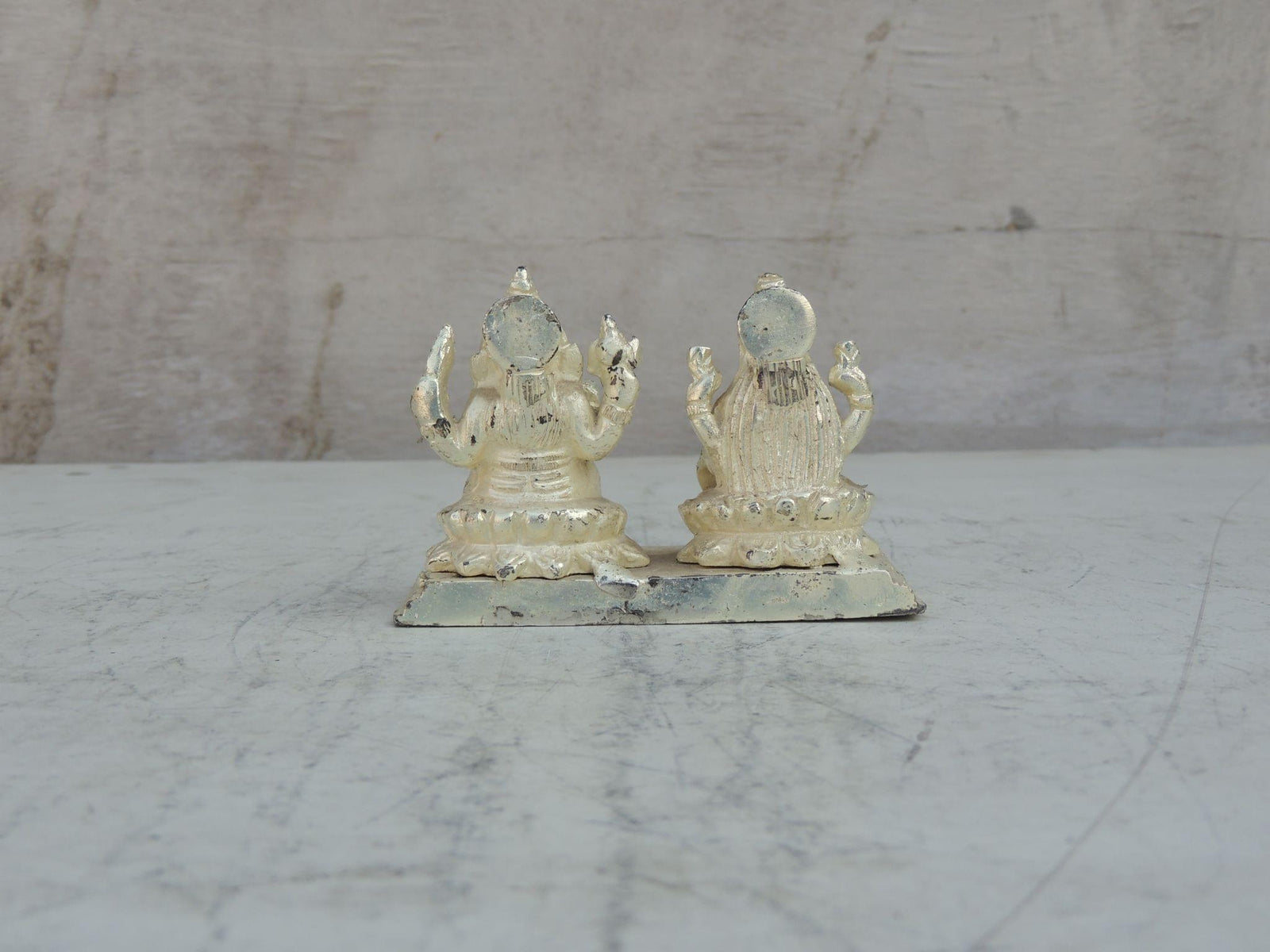 Brass Lakshmi-Ganesh Set — 2.5"