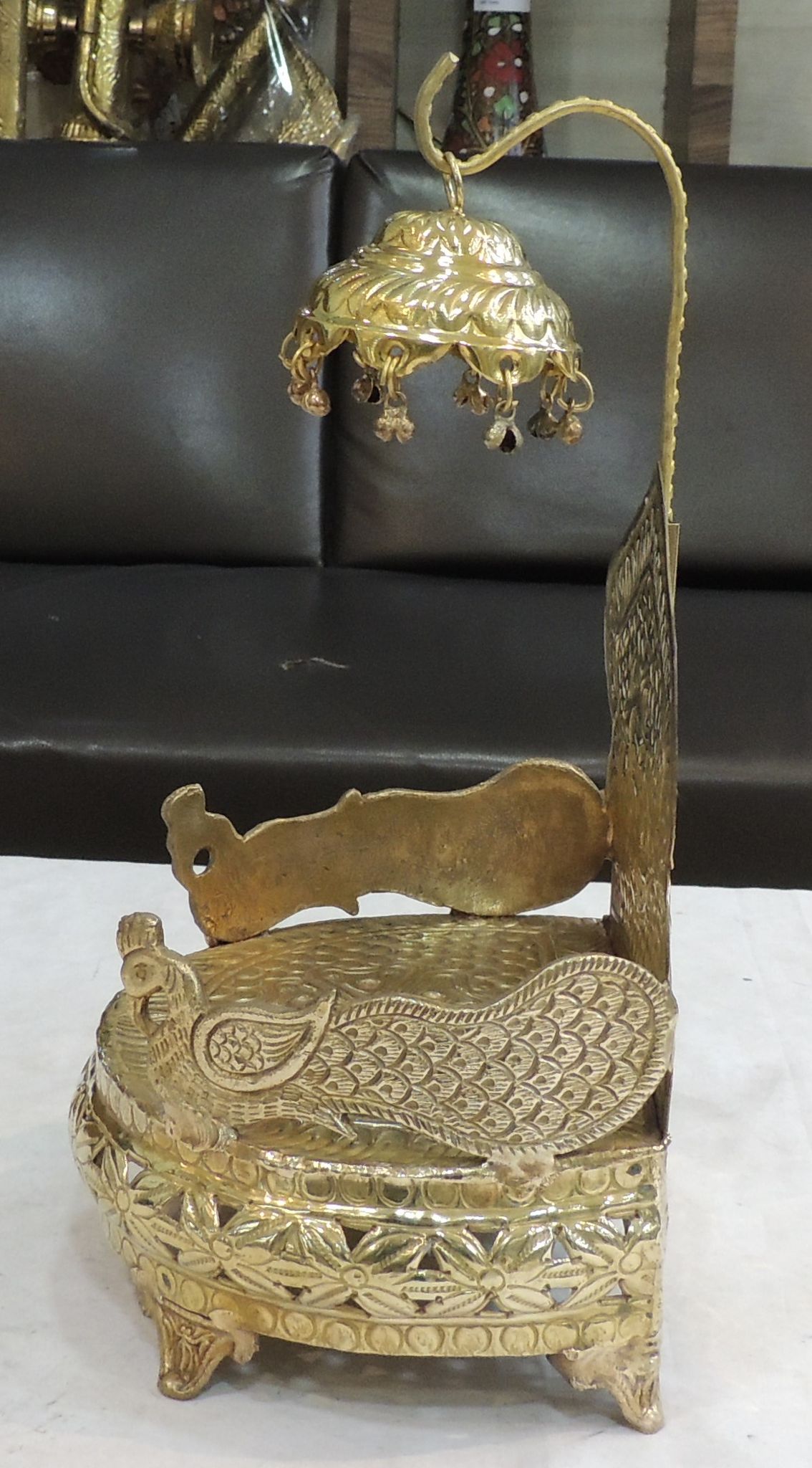 Brass Shinghasan — 14.3"
