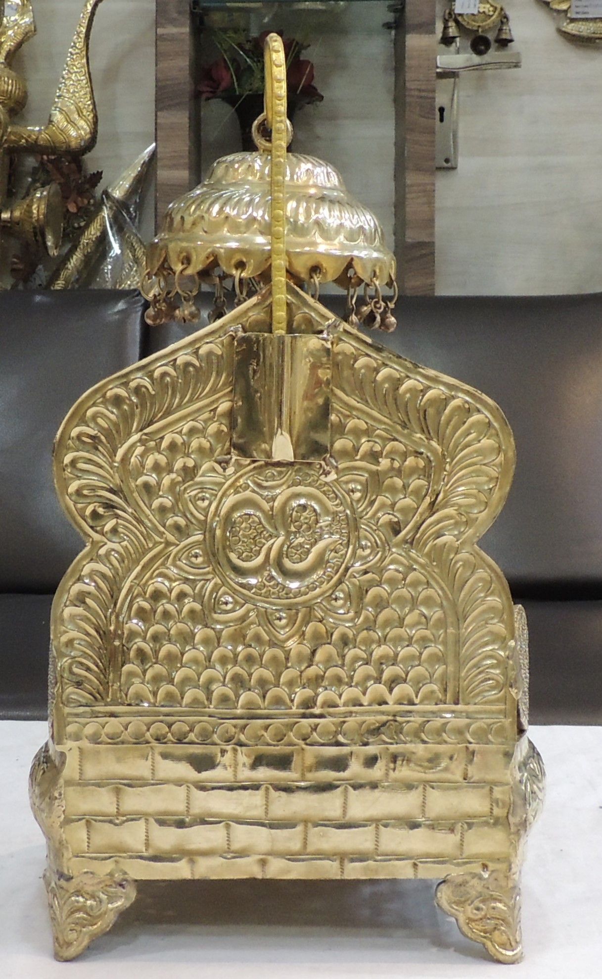 Brass Shinghasan — 17.5"