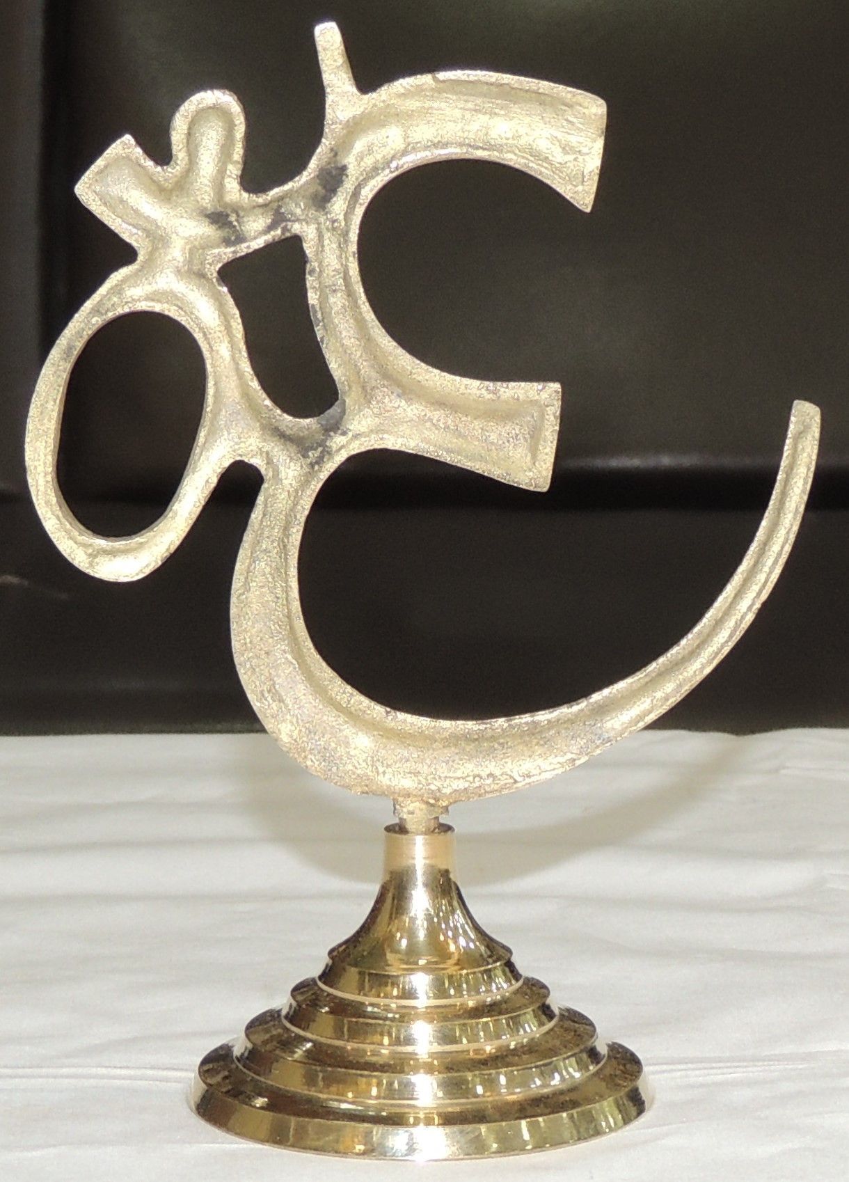 Brass Decor Standing Om — 6.5"