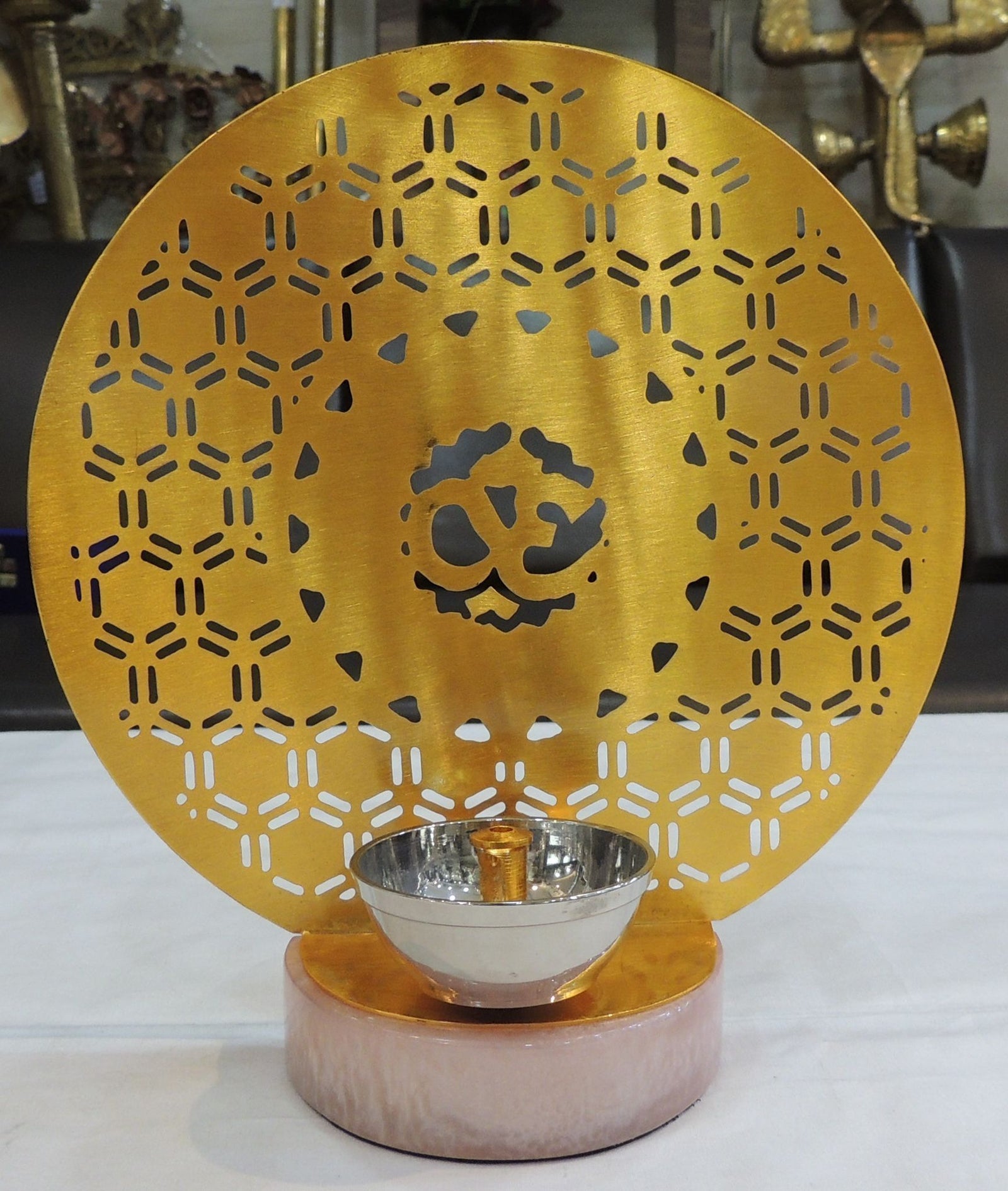 Brass Om Deepak — 7.5"