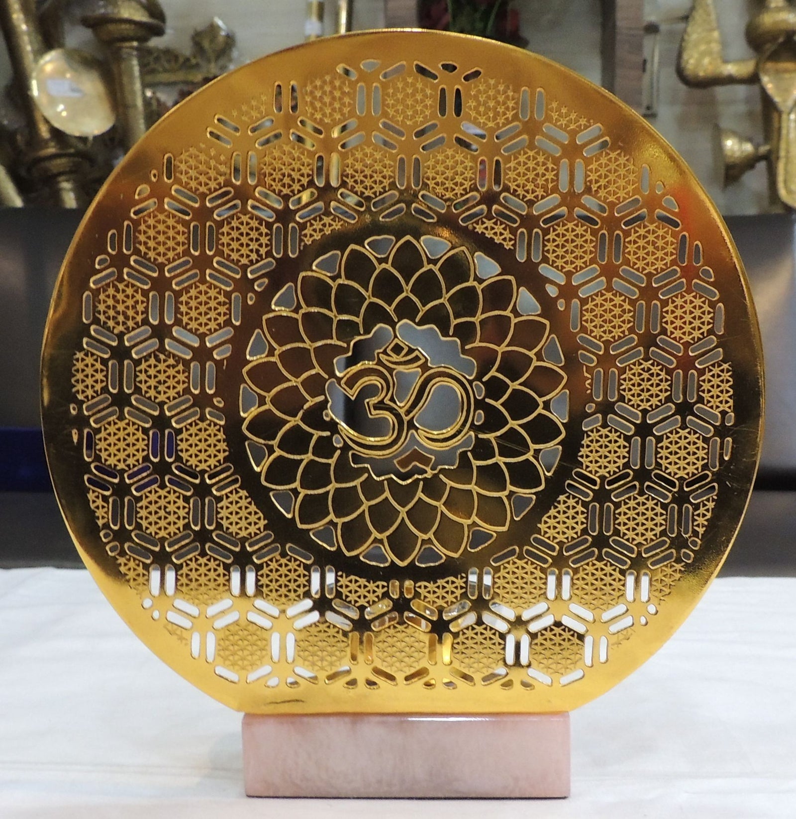 Brass Om Deepak — 7.5"