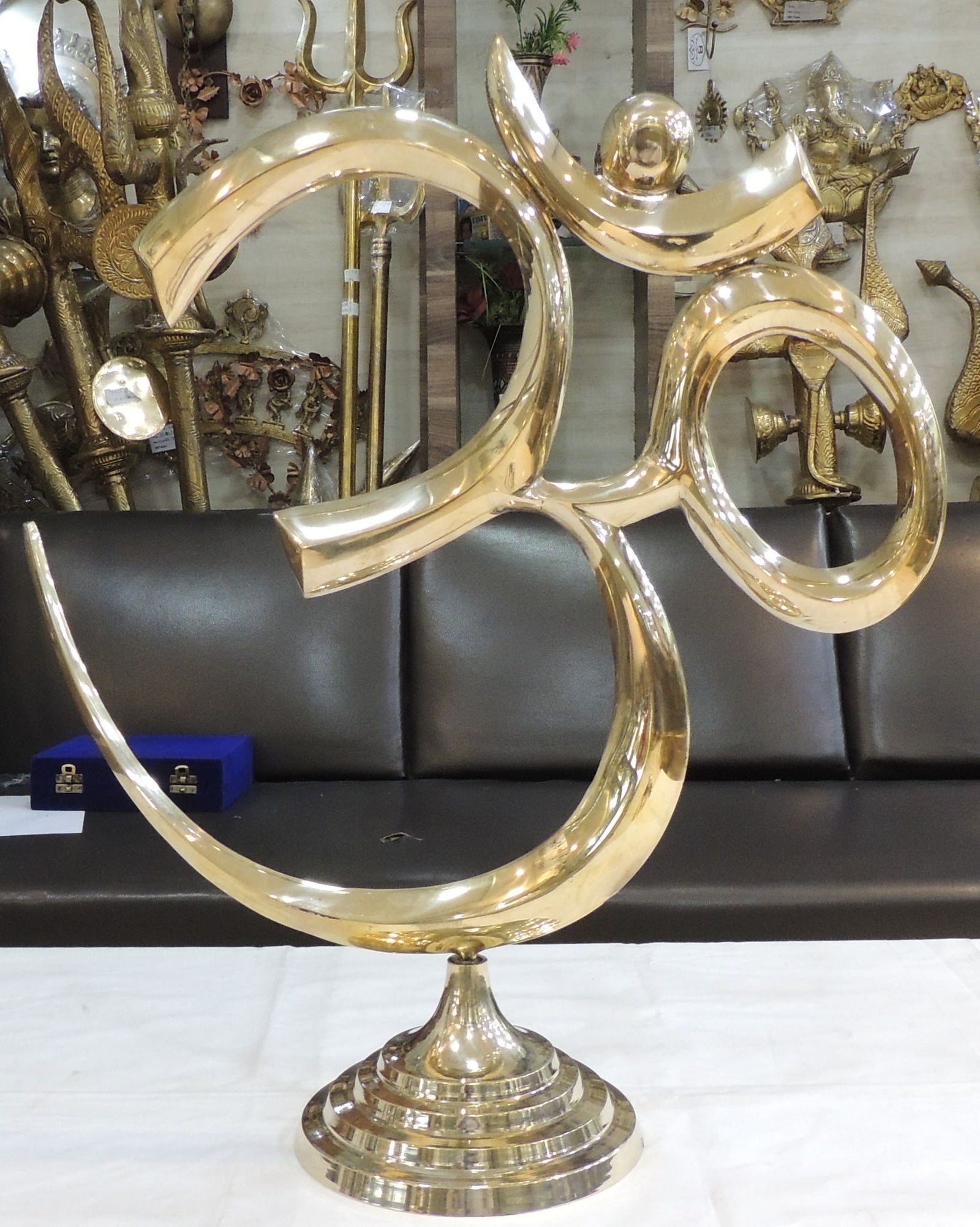 Brass Decor Standing Om — 24"