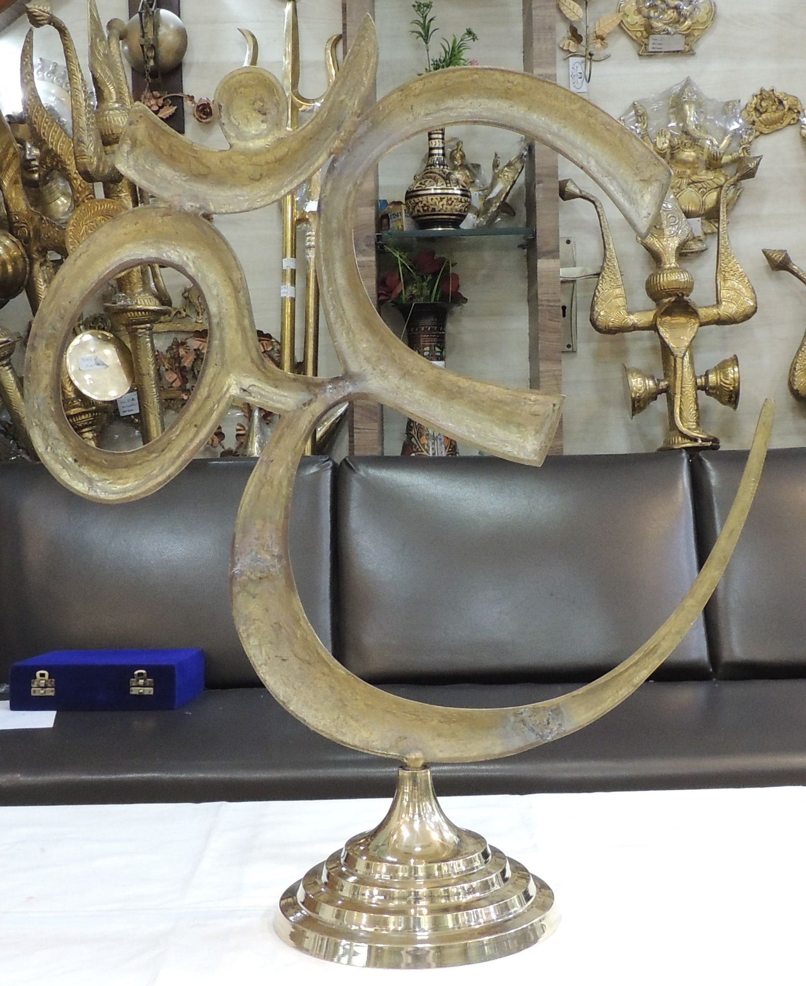 Brass Decor Standing Om — 24"
