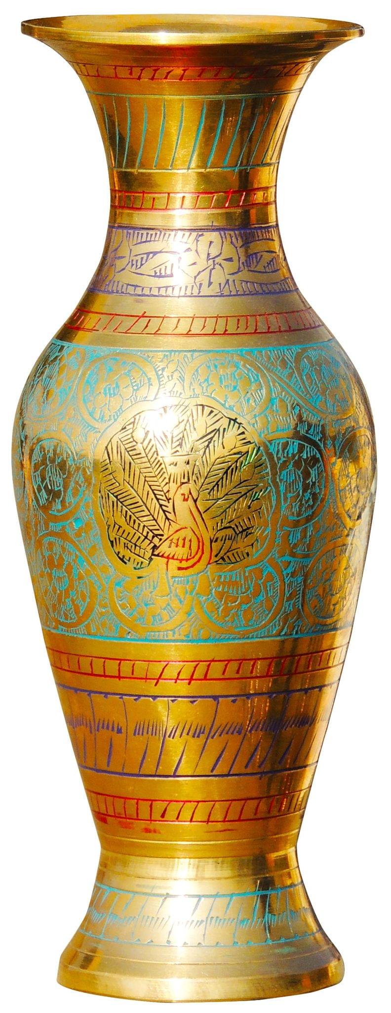 Brass Vase handwork — 7.5"