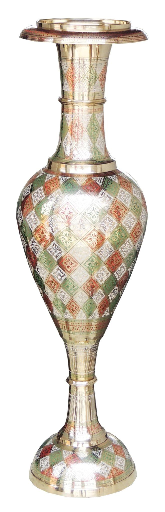 Brass & , Vase — 35.8"