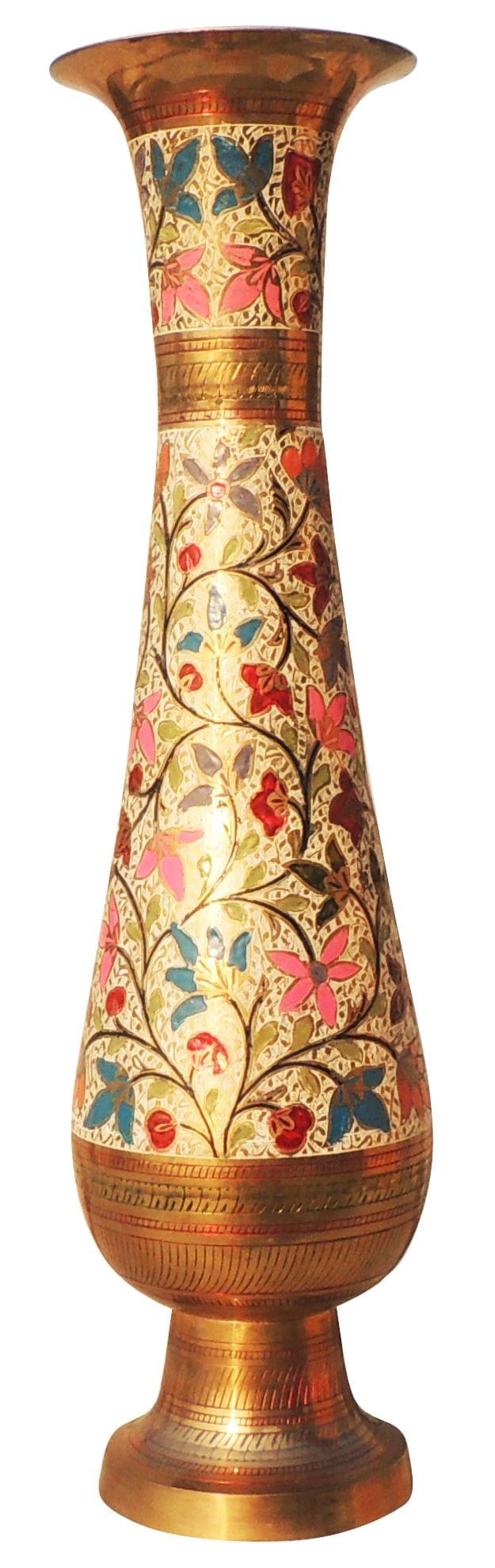 Brass & , Vase — 29"