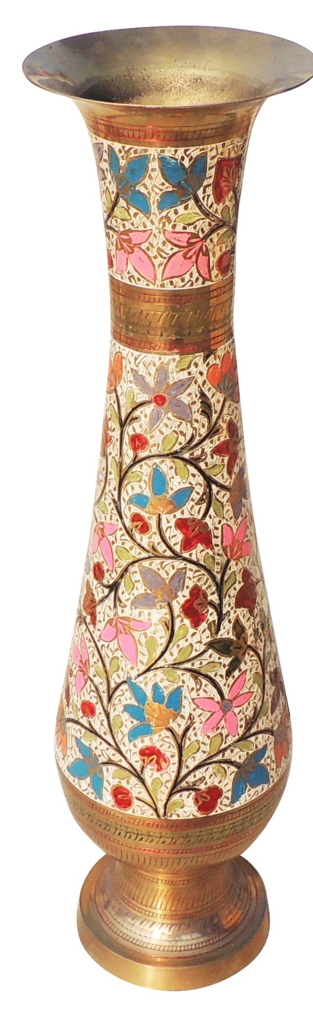 Brass & , Vase — 29"