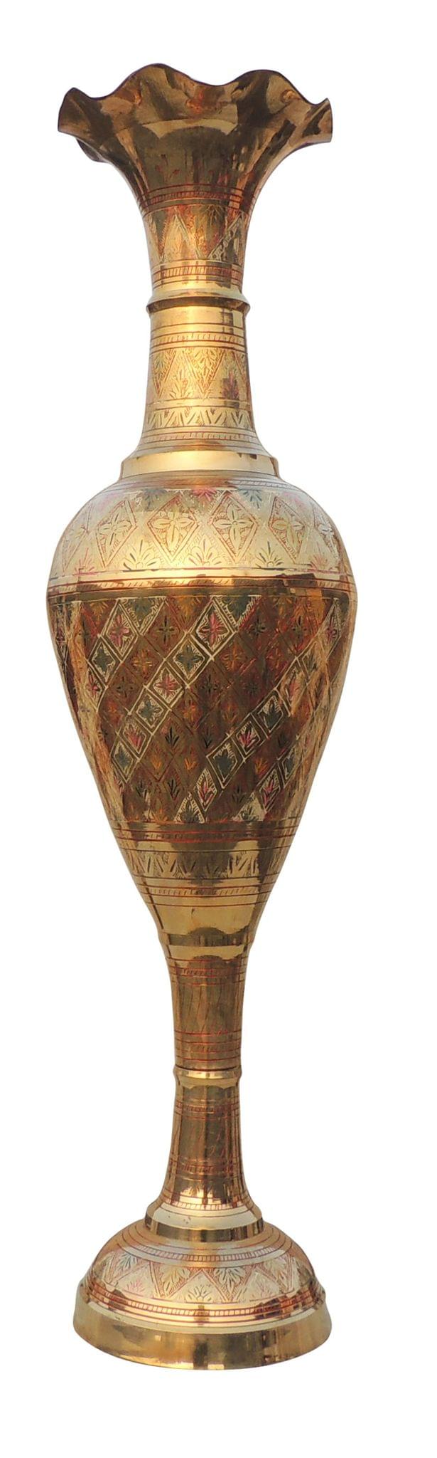 Brass & , Vase - 9*F164*35 Inch