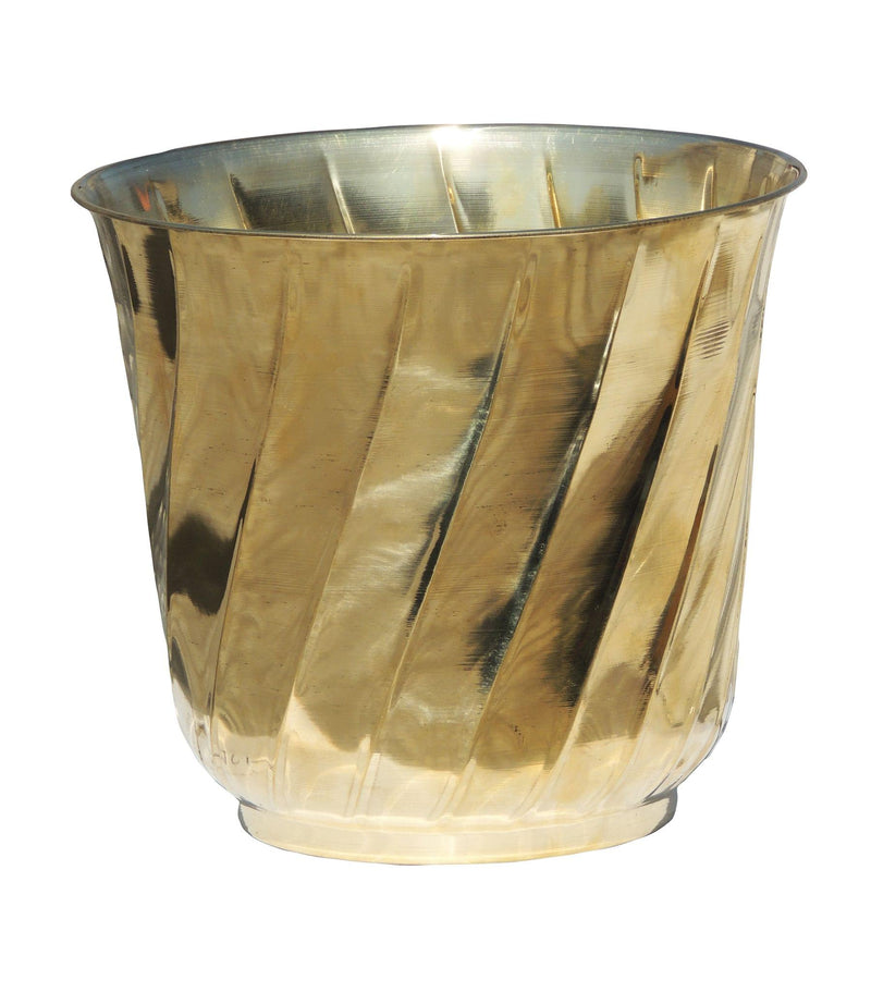 Brass planter Gamala Diameter 14 Inch weight 1.6 kg — 12"