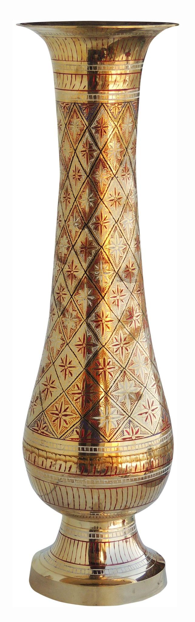Brass & , Vase — 24"