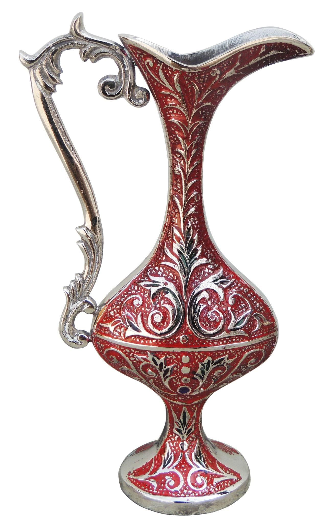 Brass & Surahi Shape , Vase — 10"